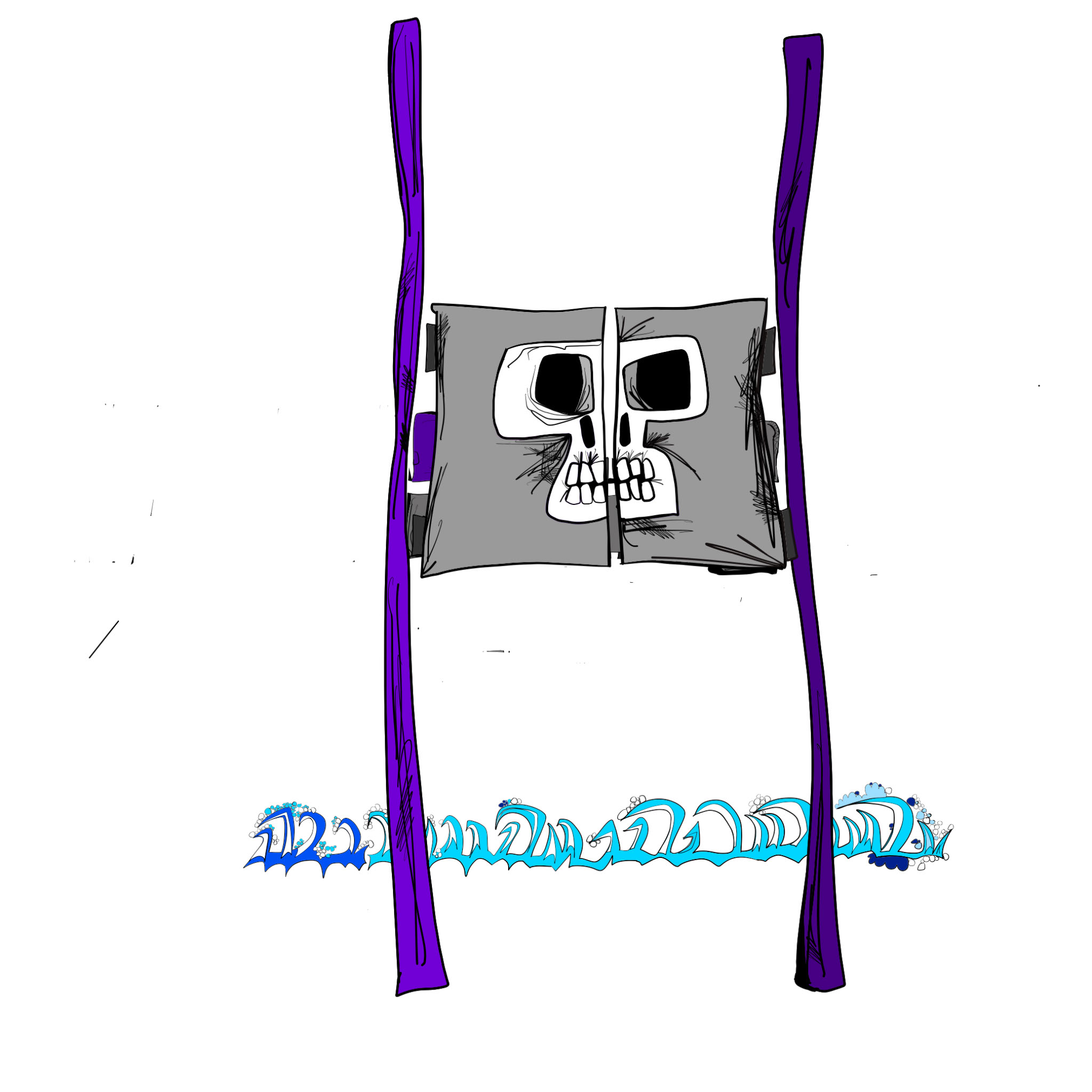 Crookwood. Rear. Elements, authored Carny Island artwork