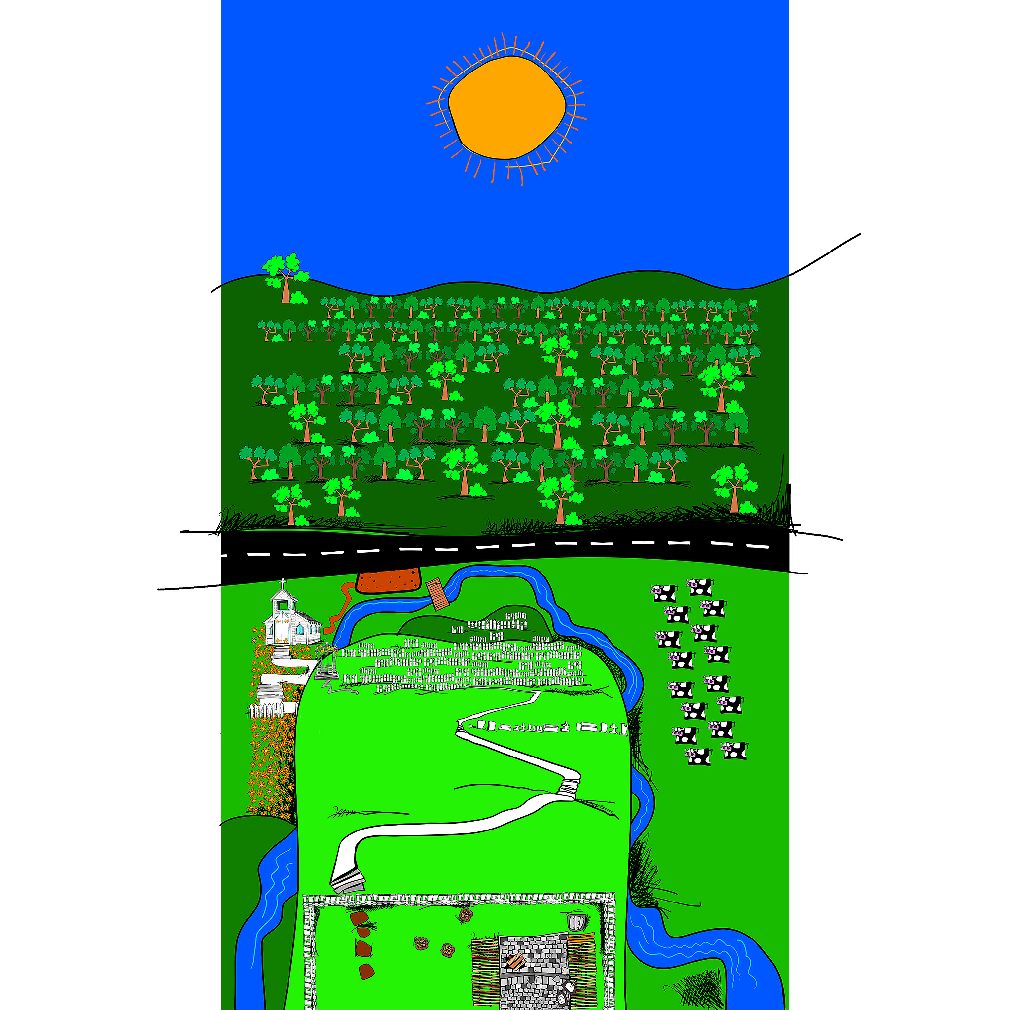 Crookwood_Master_Plan_Community, authored Carny Island artwork