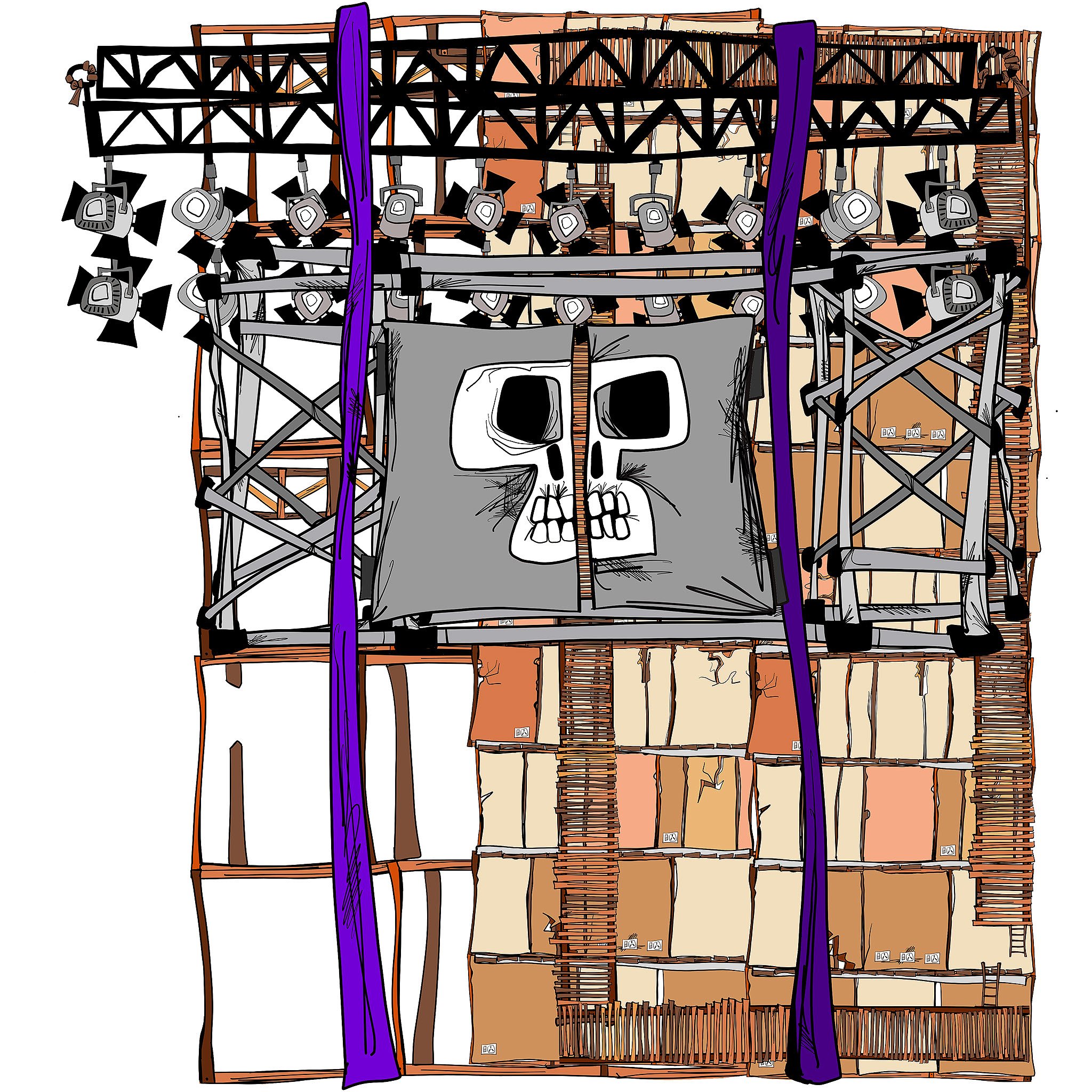 Crookwood_The_Film_Set, authored Carny Island artwork