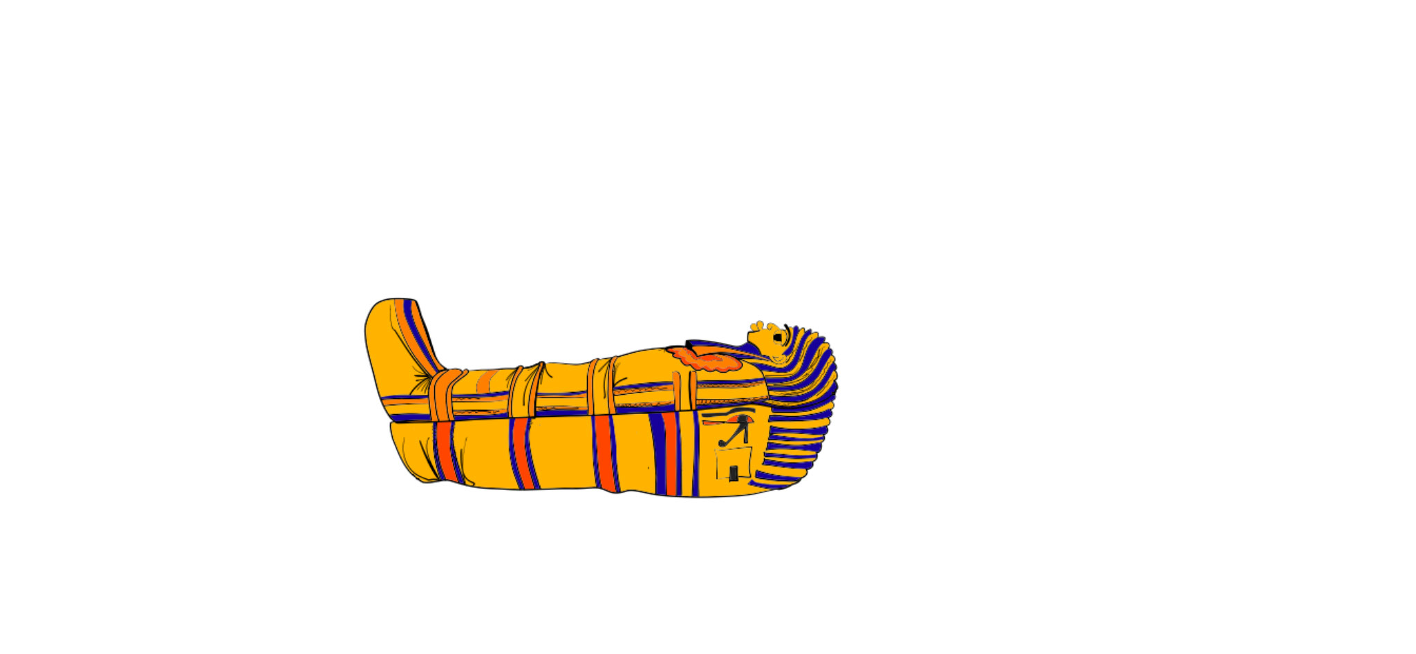 Crypt casket, authored Carny Island artwork
