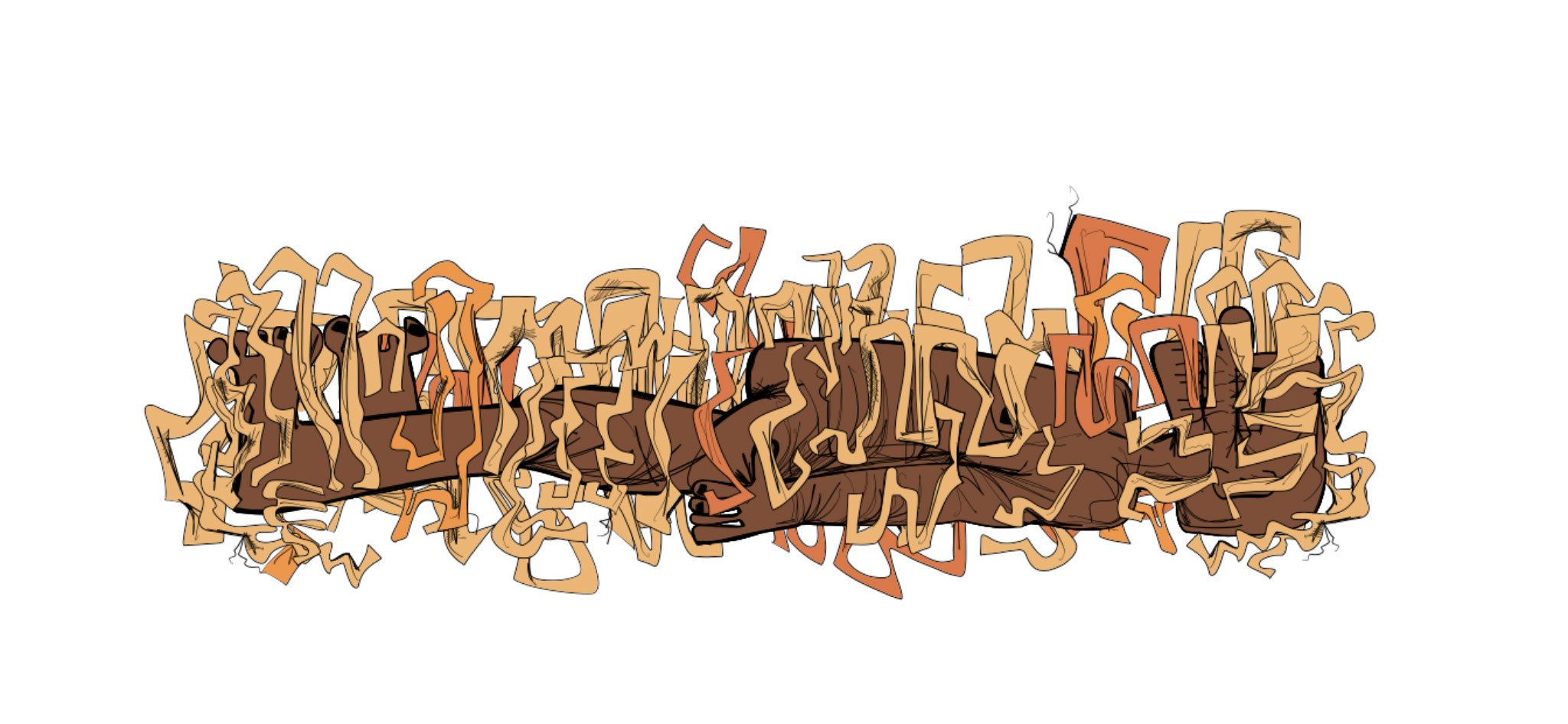 Crypt coffin Rob, authored Carny Island artwork