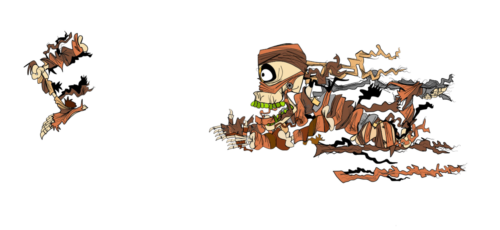Crypt mummy copy, authored Carny Island artwork