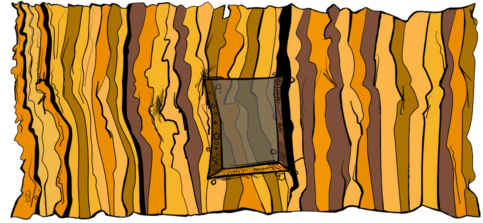 Crypt underground, authored Carny Island artwork