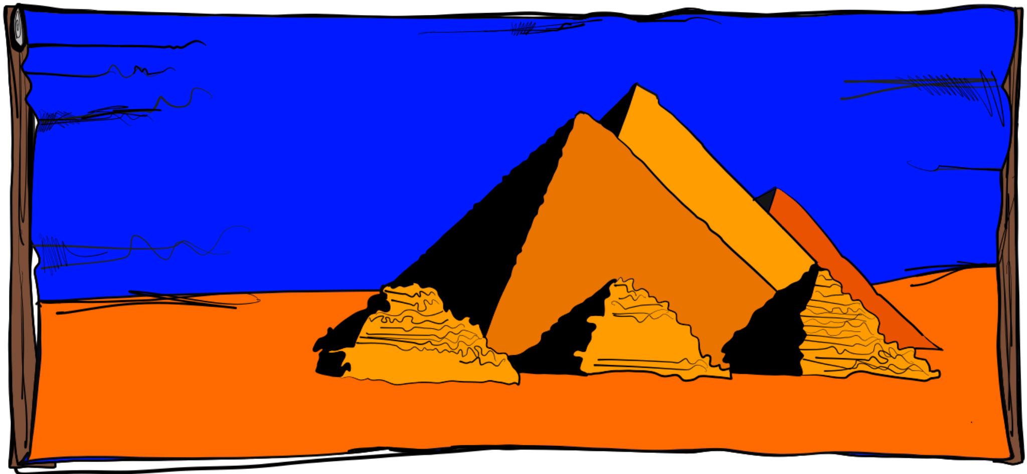 Crypt. Pyramids, authored Carny Island artwork