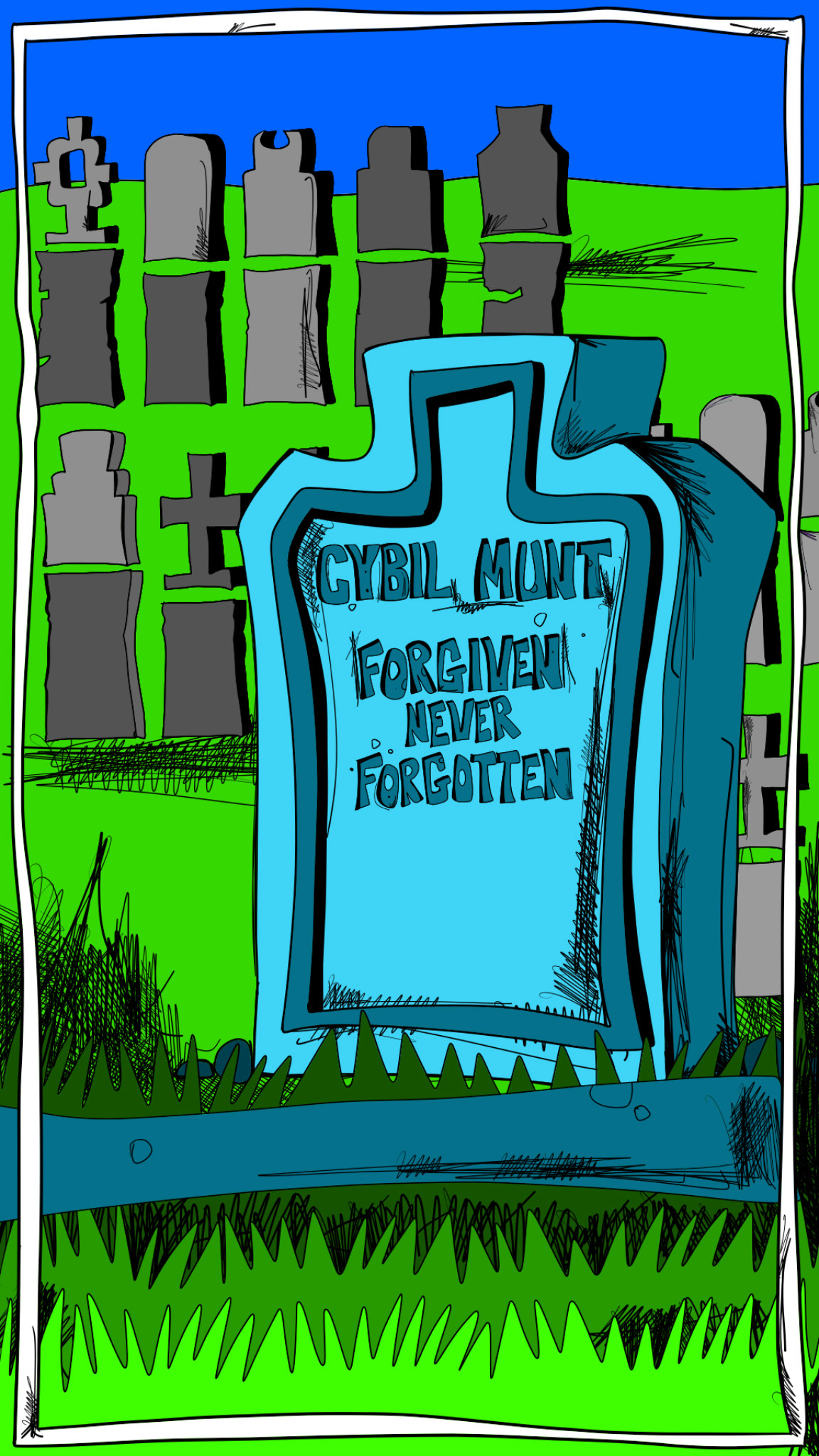 Cybil Munt. Axe murderer, authored Carny Island artwork