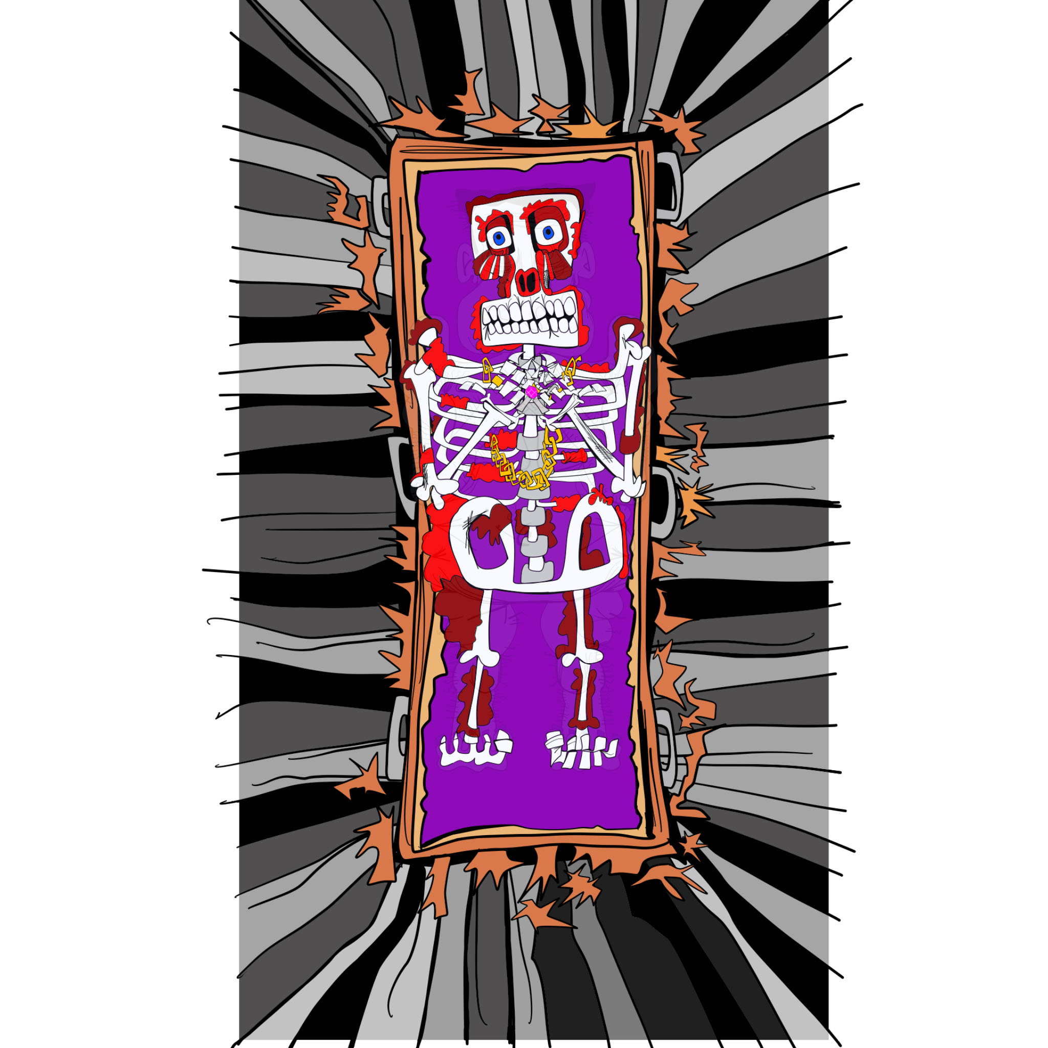 Dead body layers. Bird s eye view copy, authored Carny Island artwork