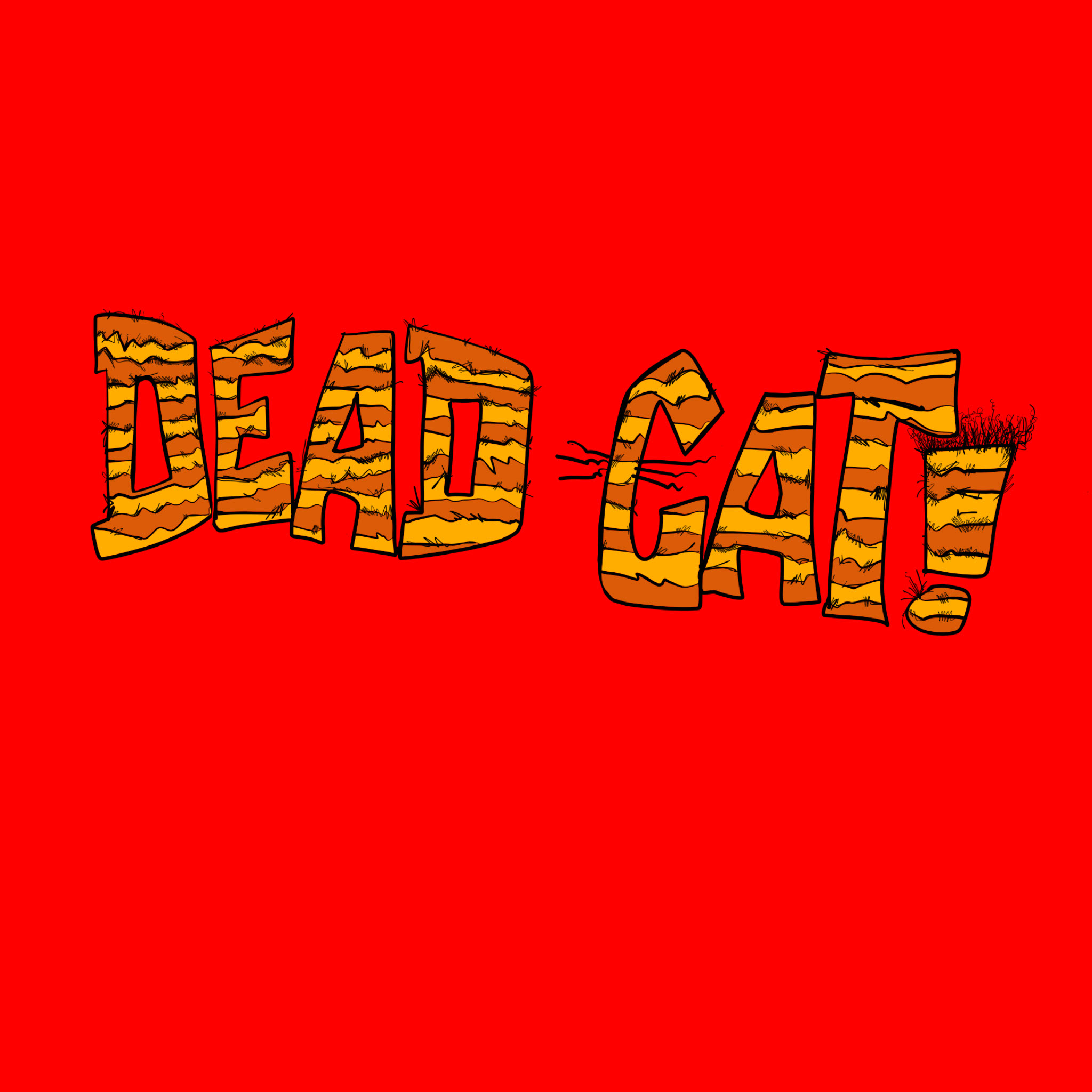 Dead cat over blast hole, authored Carny Island artwork