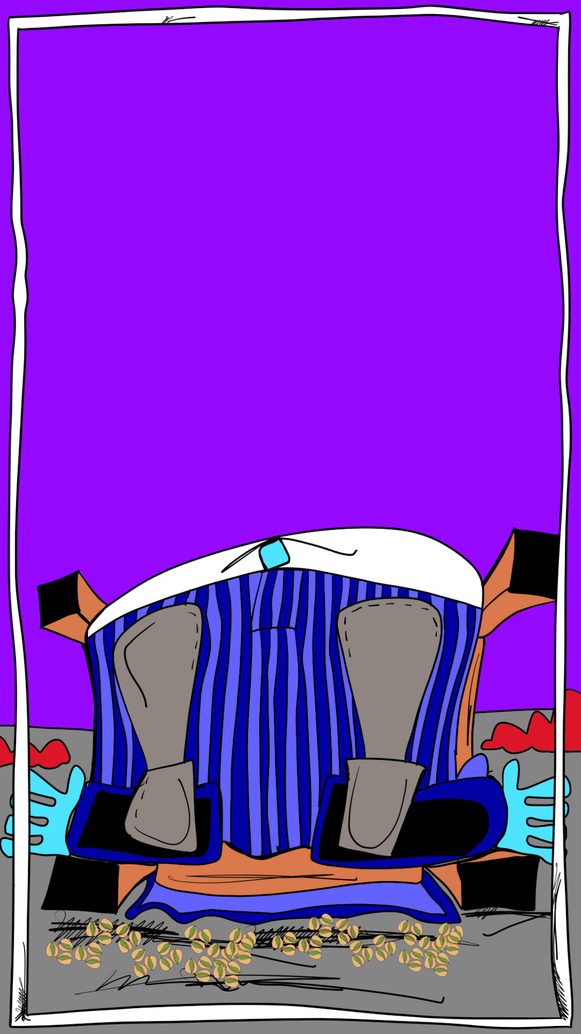 Death wobble, authored Carny Island artwork