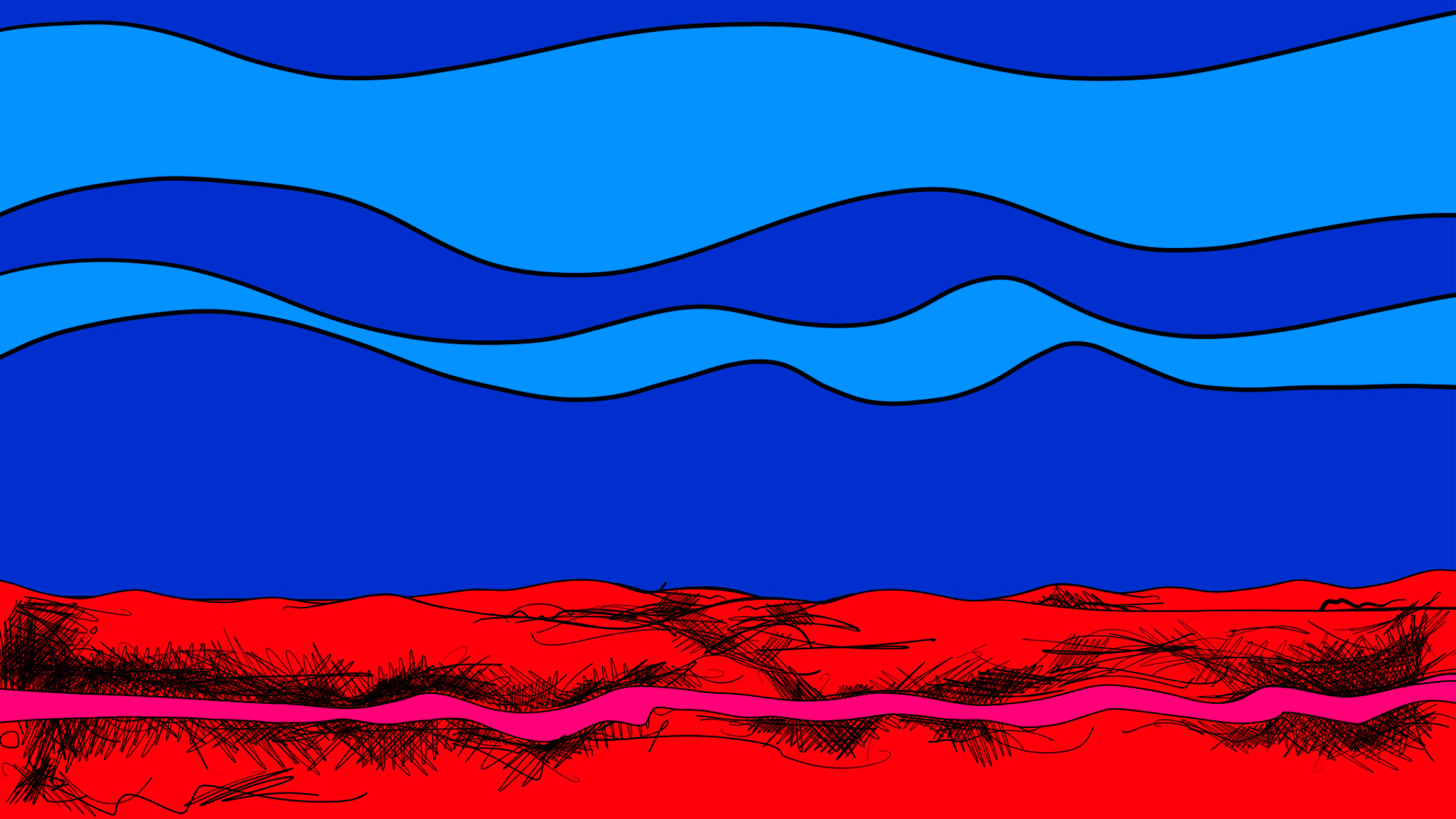 Desert background. Motion, authored Carny Island artwork