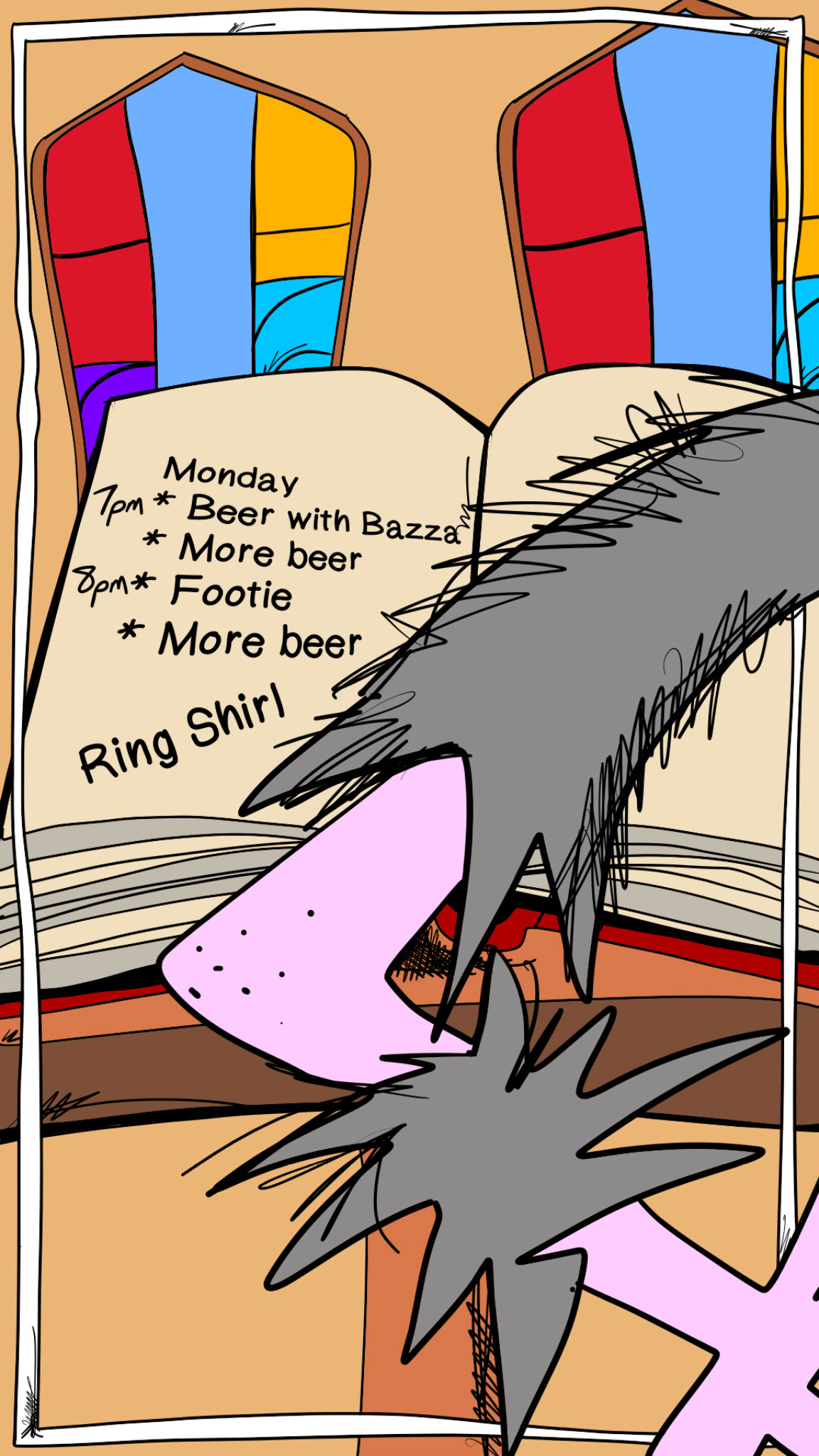 Diary, authored Carny Island artwork