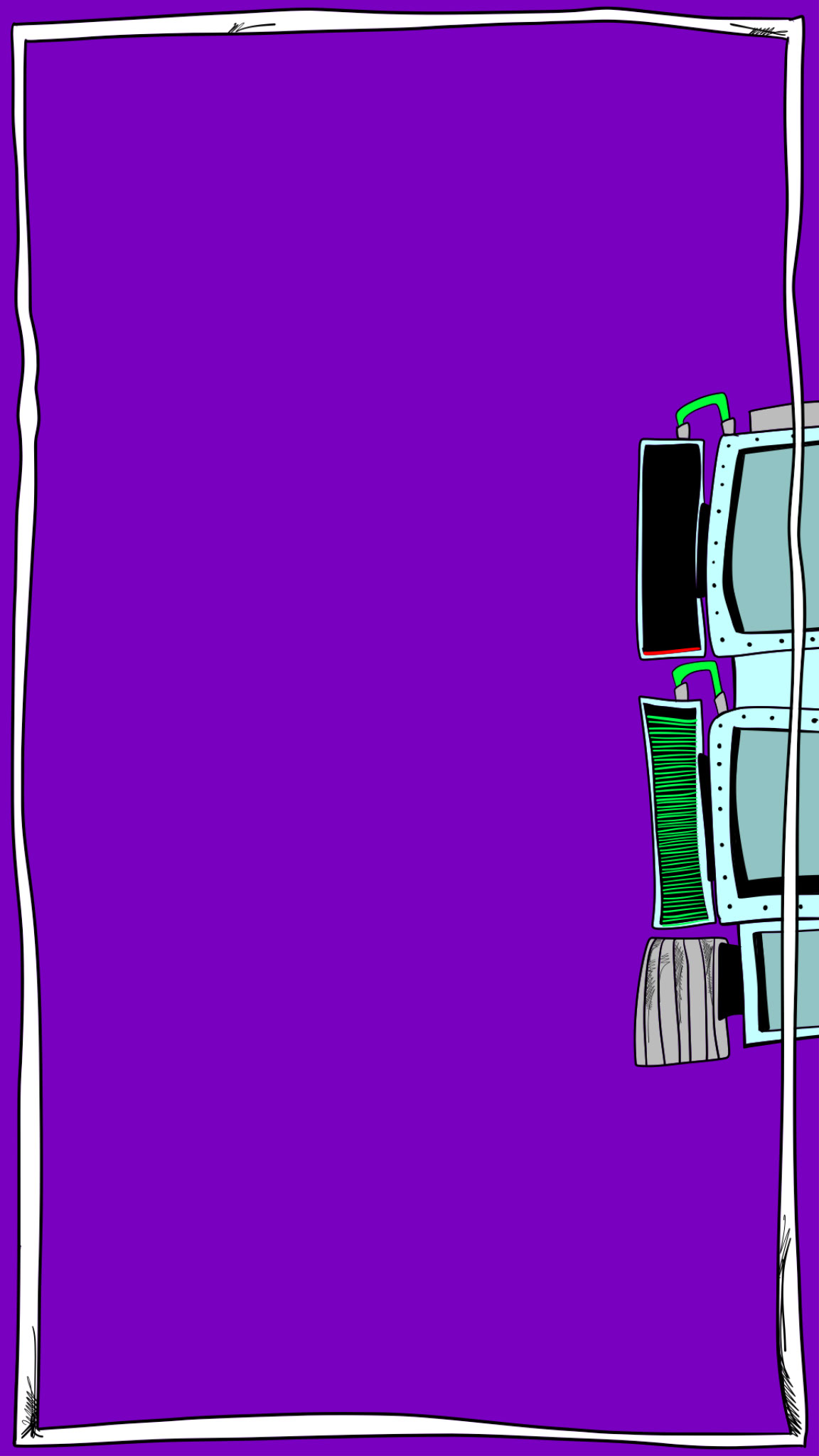 Drone deployed, authored Carny Island artwork