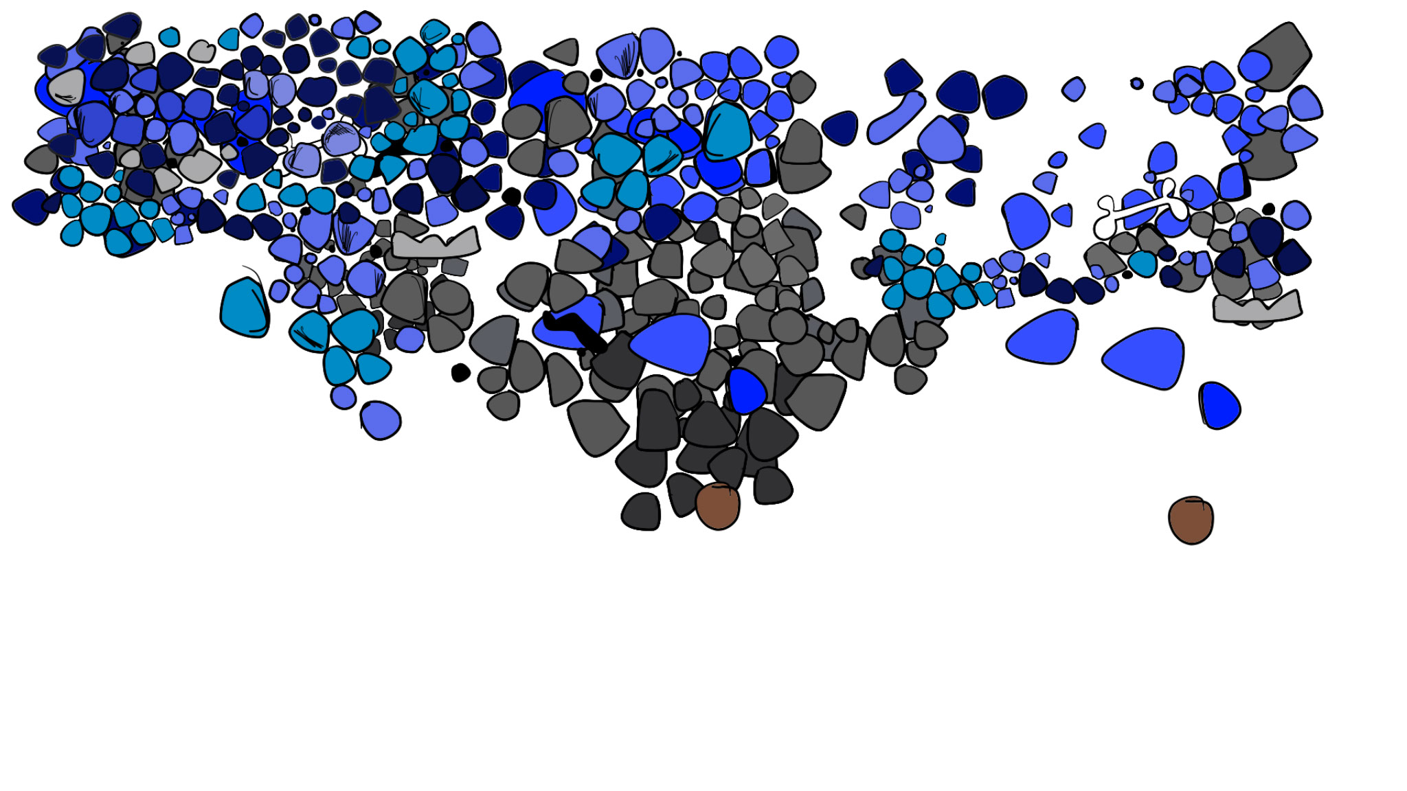 Earth being mixed, authored Carny Island artwork
