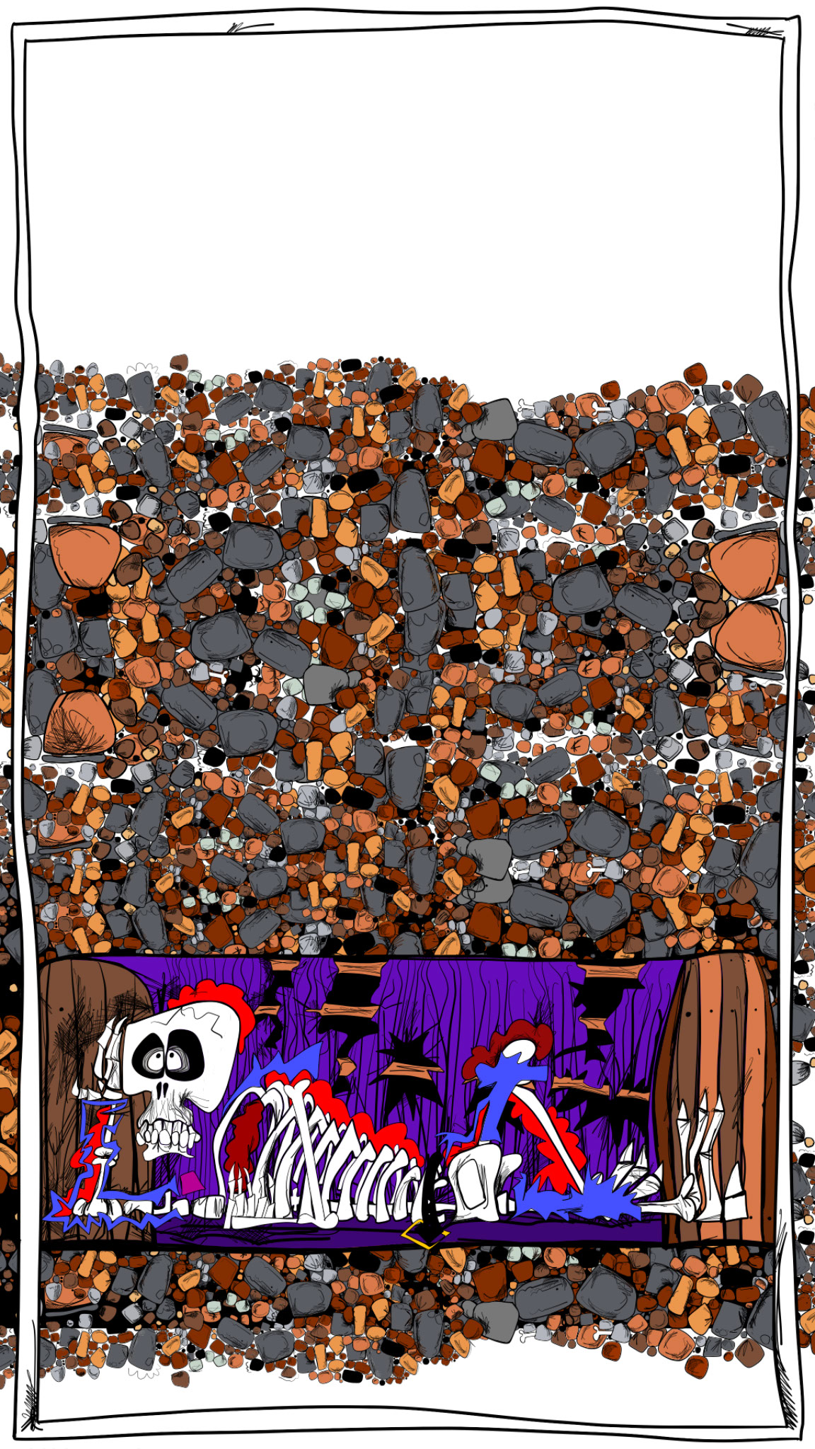 Eating Man 6 down, authored Carny Island artwork