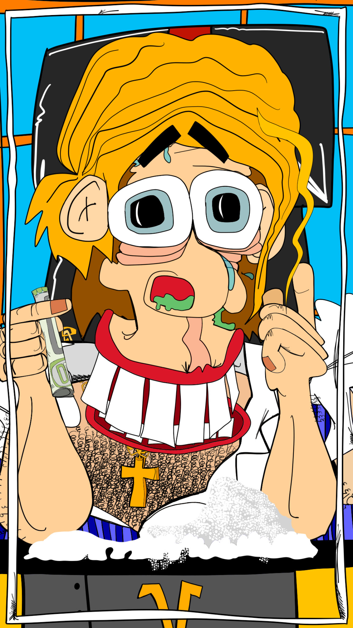 Effects of coke, authored Carny Island artwork