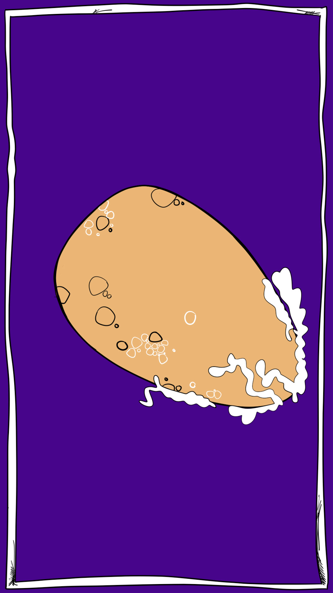 Egg burst, authored Carny Island artwork