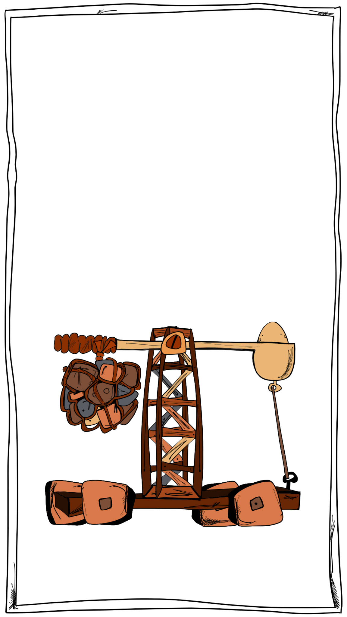 Egg catapult copy, authored Carny Island artwork