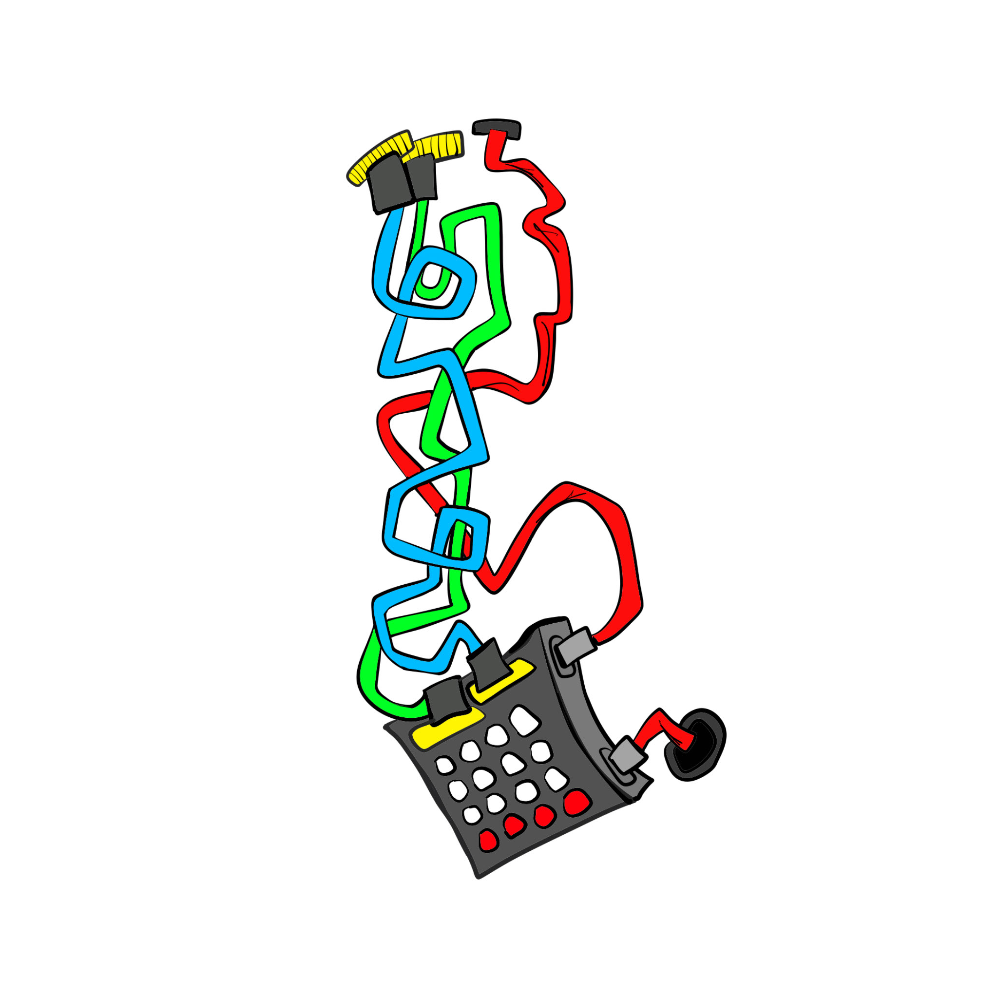 Electrical gear, authored Carny Island artwork