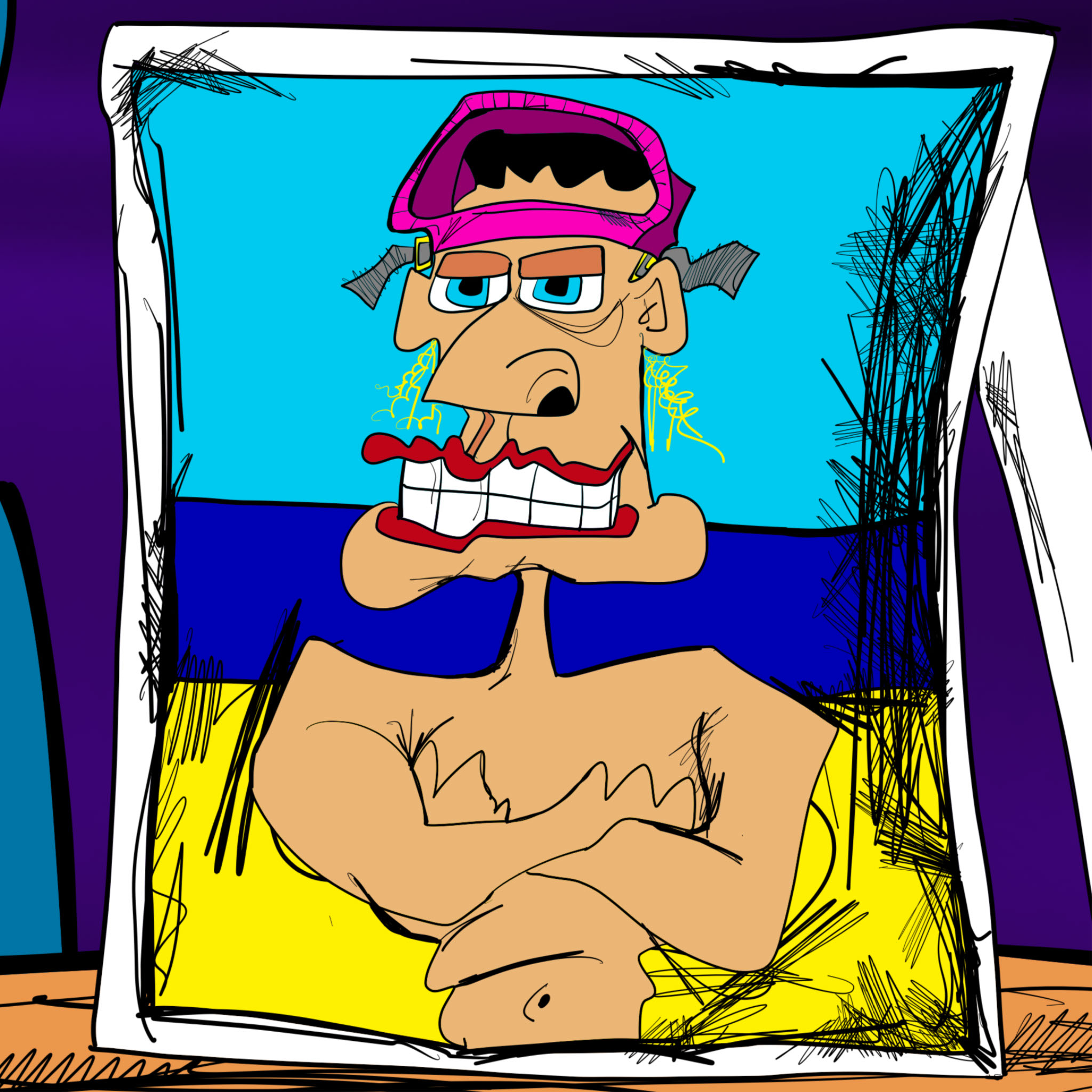 Ernie copy, authored Carny Island artwork