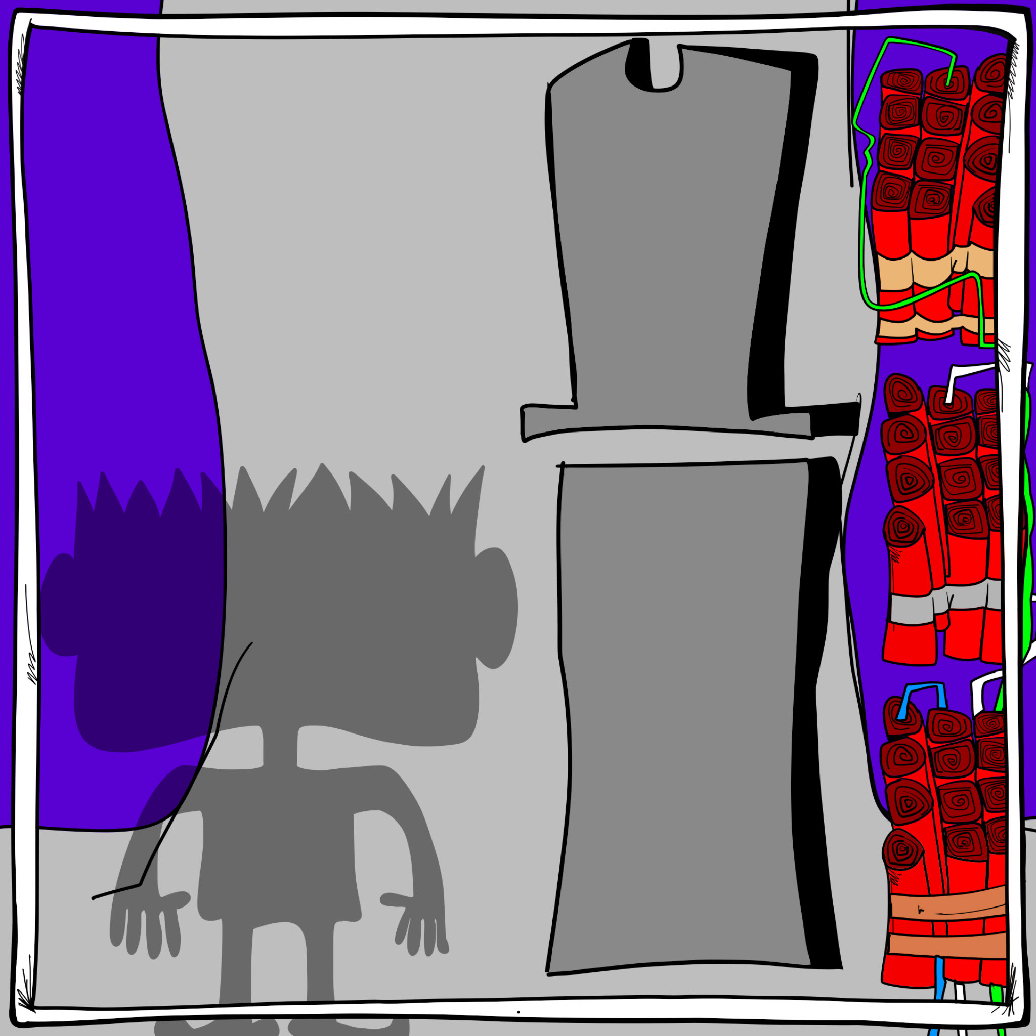 Explosives, authored Carny Island artwork
