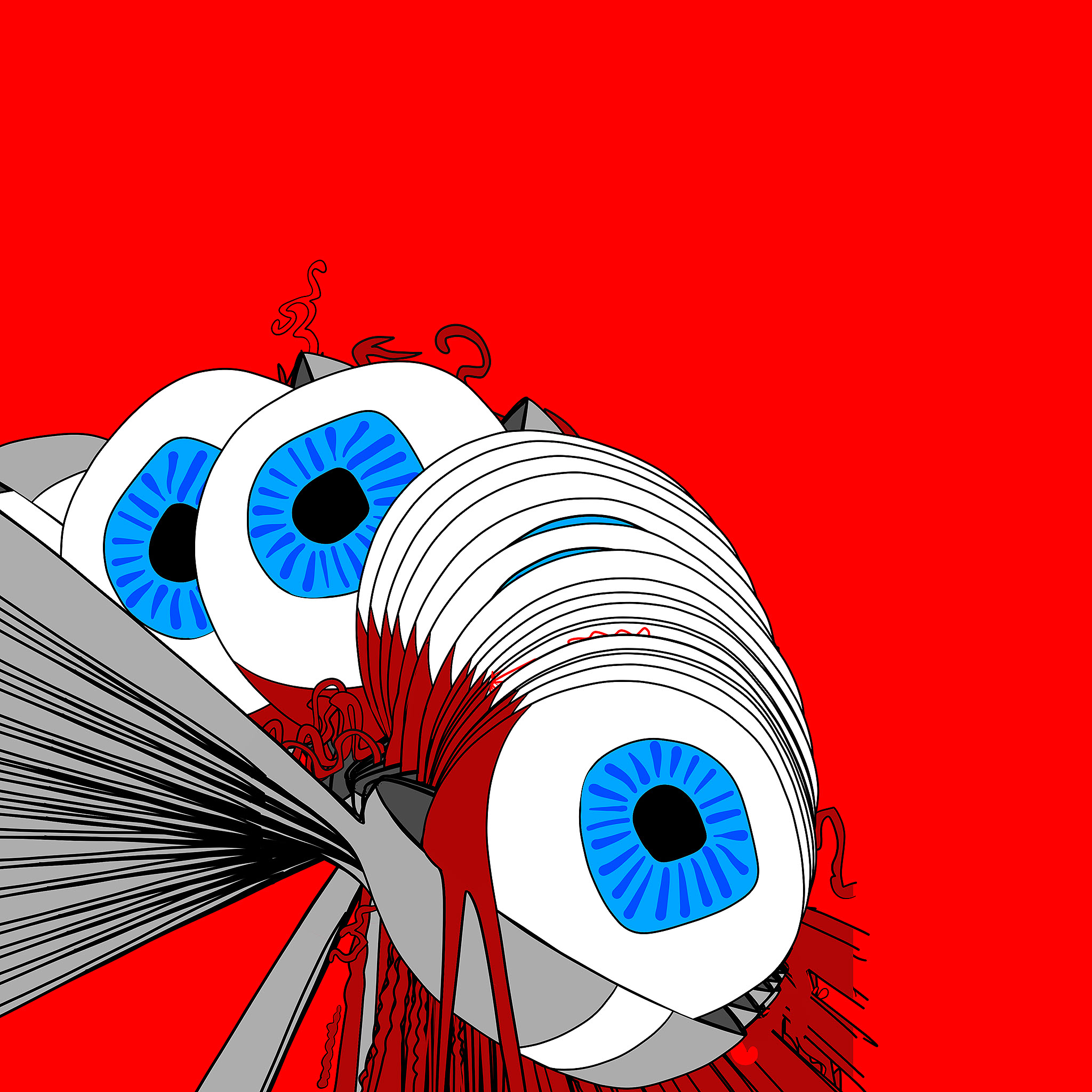 Eyeball out, authored Carny Island artwork