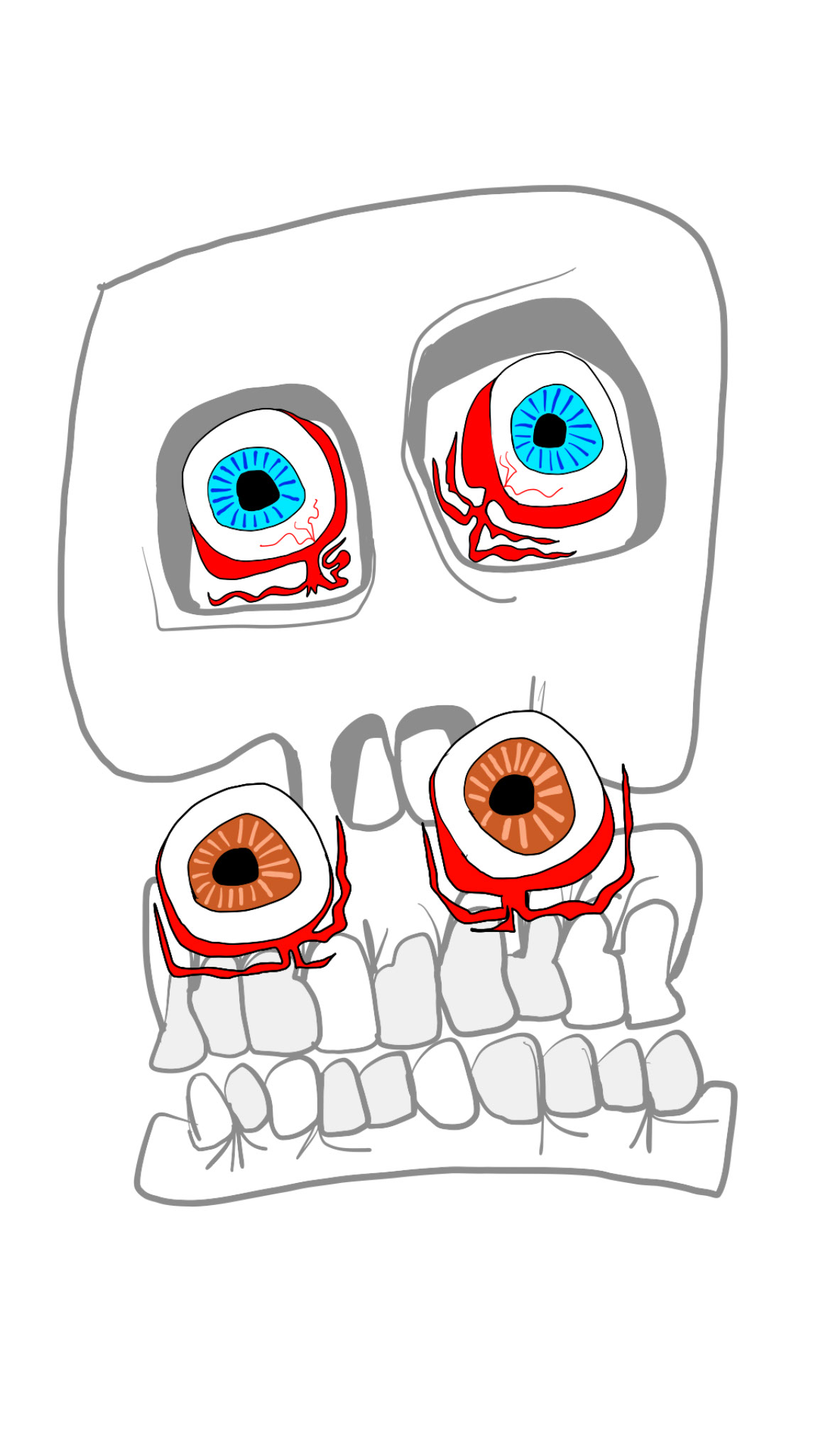 Eyeballs. Game art, authored Carny Island artwork