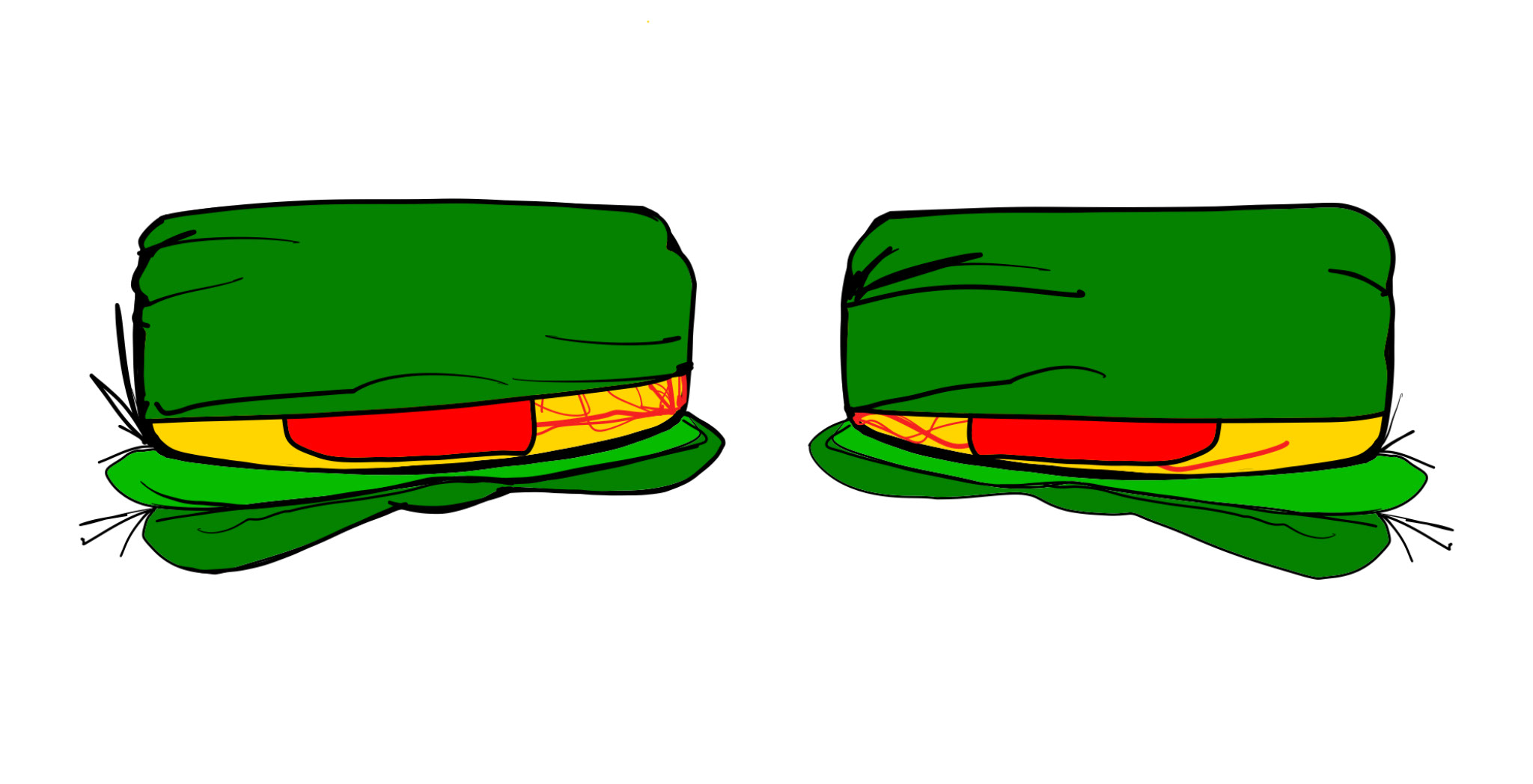 Eyes lids and eyebrows, authored Carny Island artwork