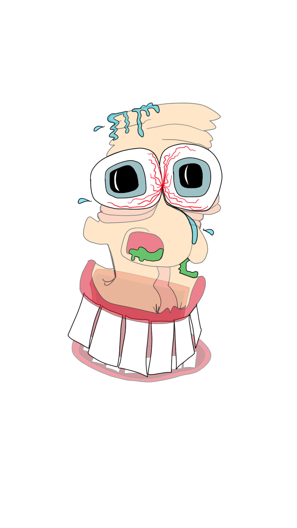 Eyes pop, authored Carny Island artwork