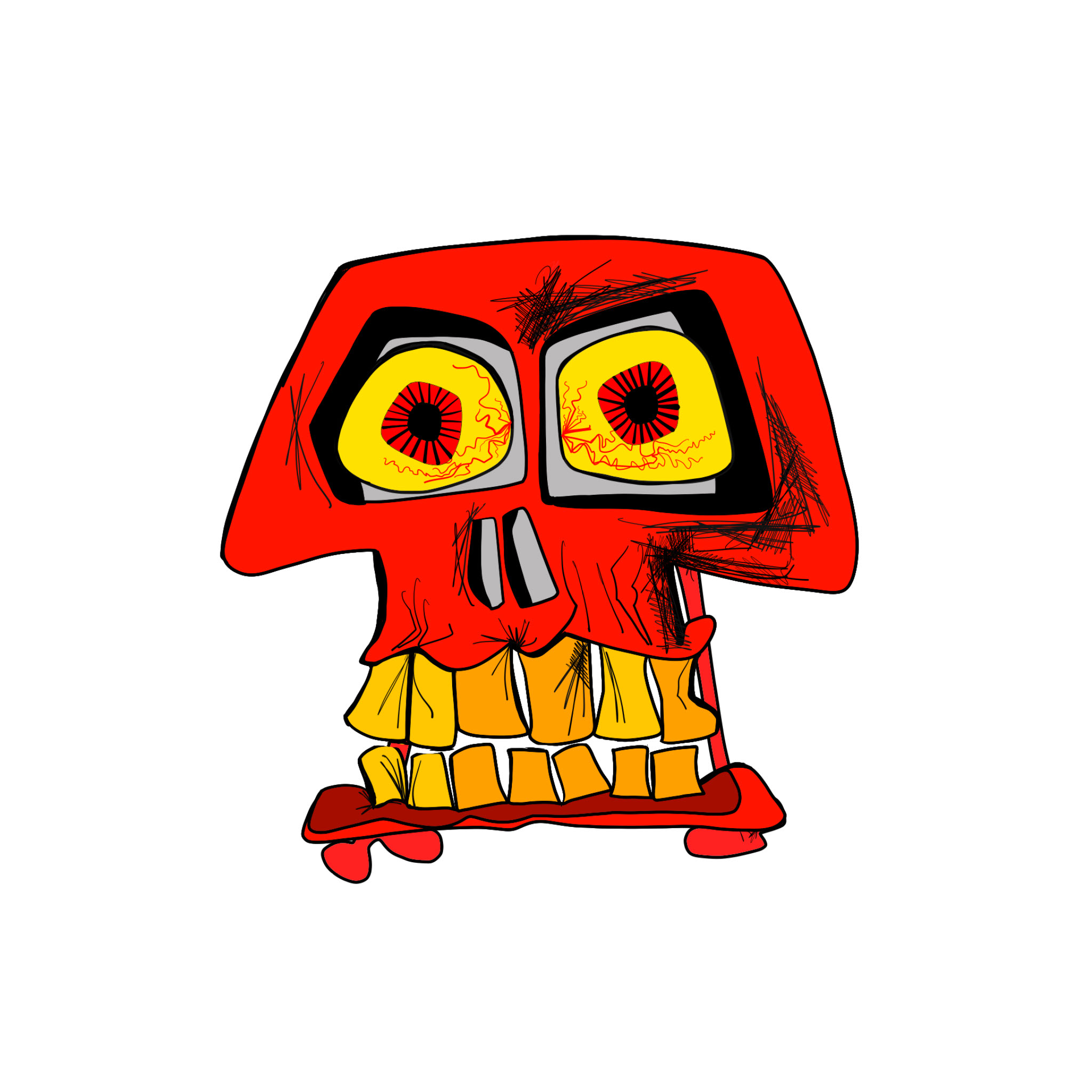 Fabulous a skull. The Burn, authored Carny Island artwork