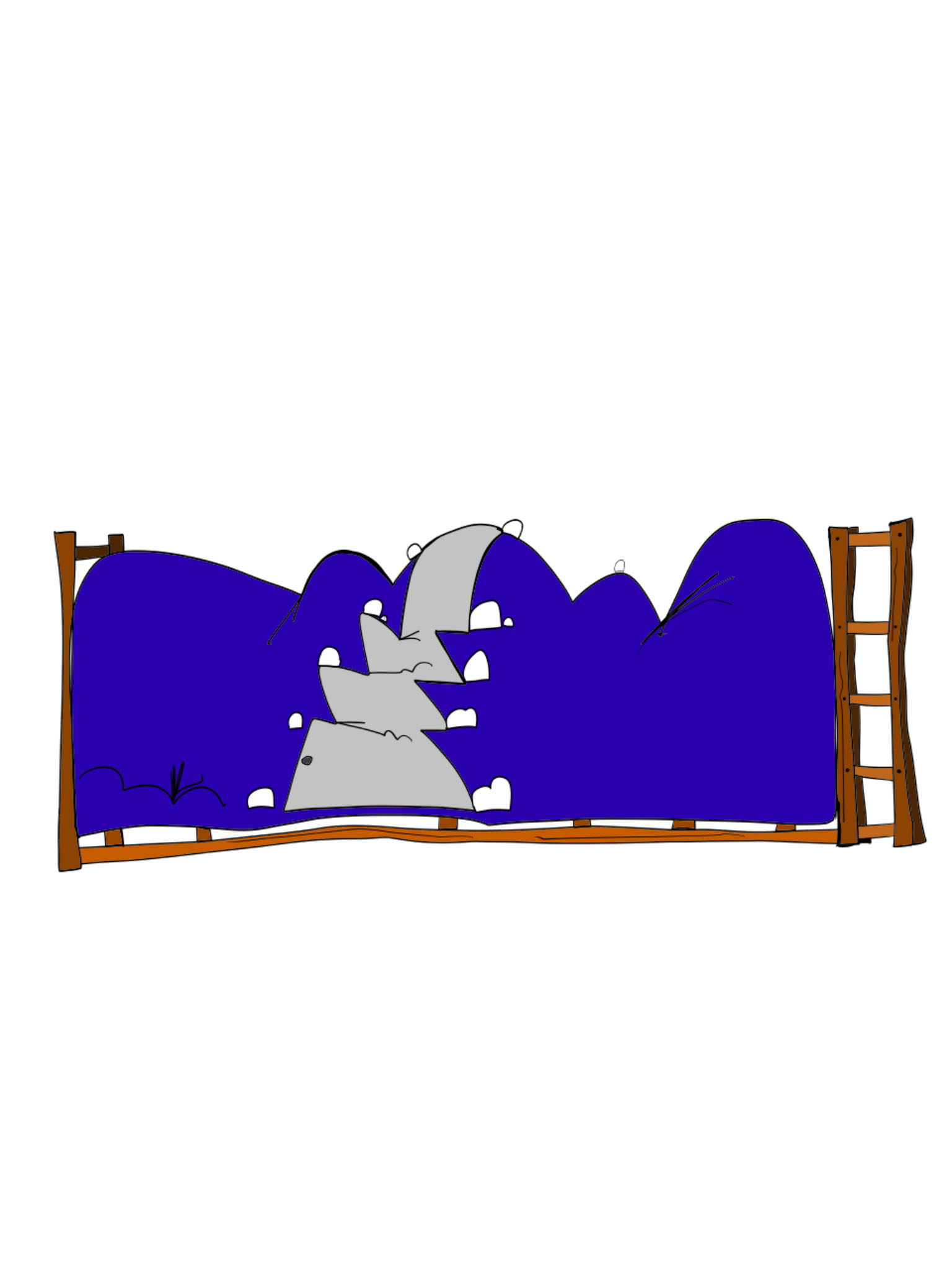 False flat, authored Carny Island artwork