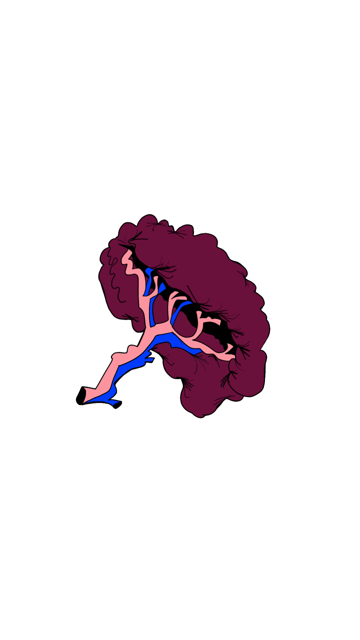 Feeding The Blue spleen. Game art, authored Carny Island artwork