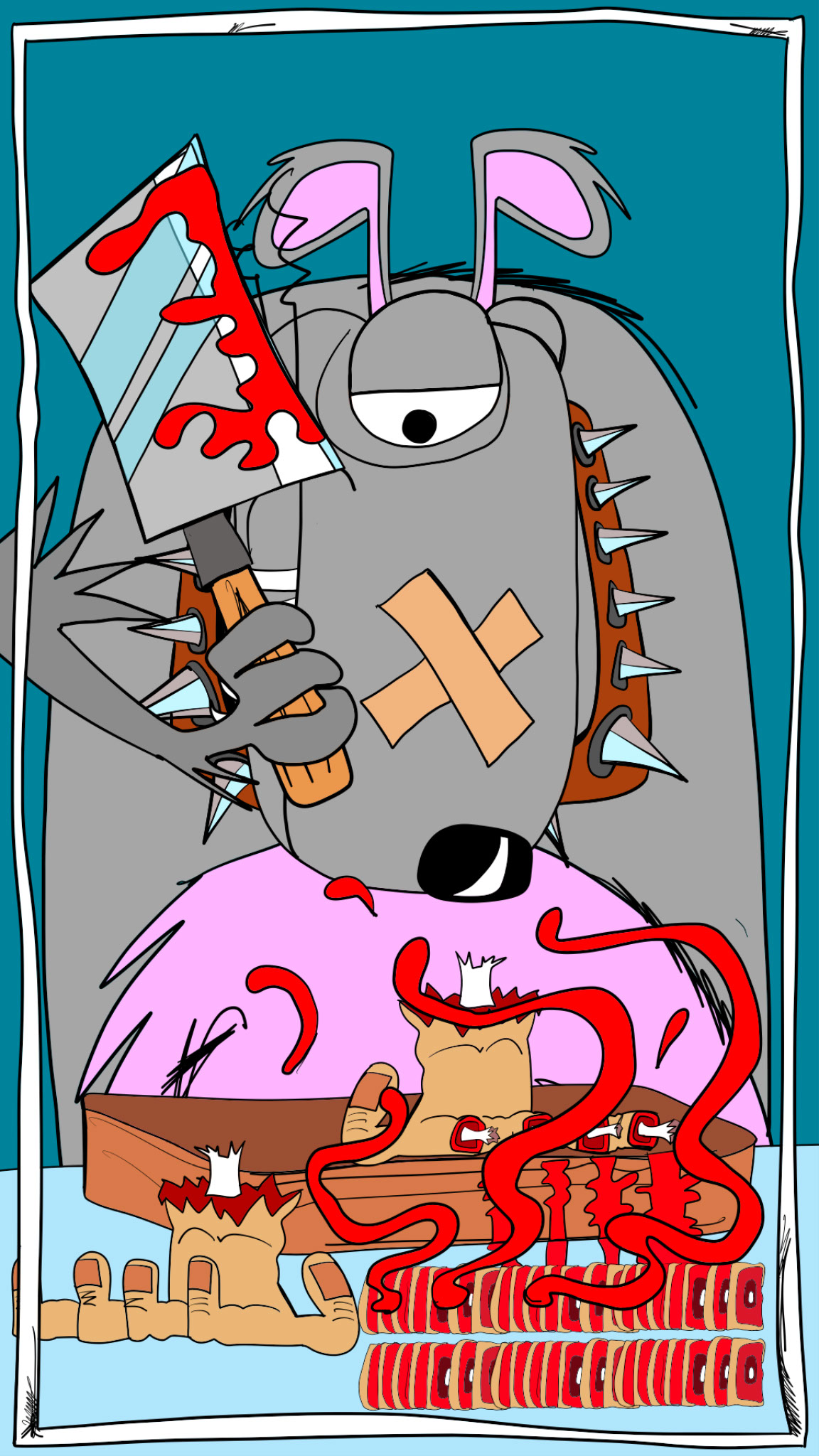 Fingers done, authored Carny Island artwork