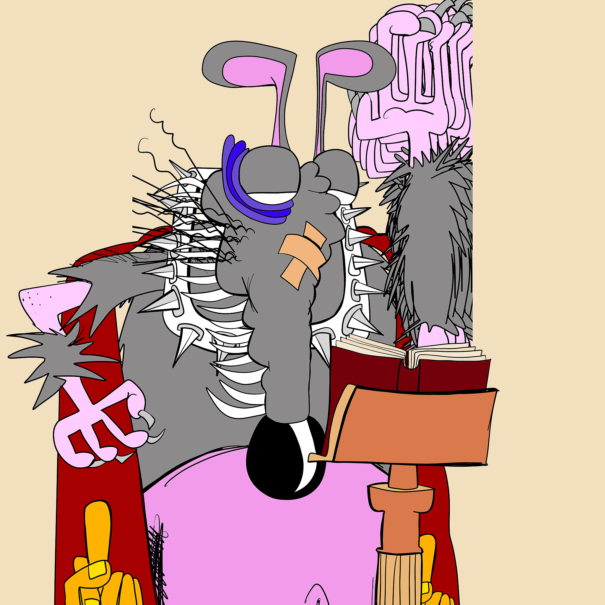 Fingers done copy 1, authored Carny Island artwork