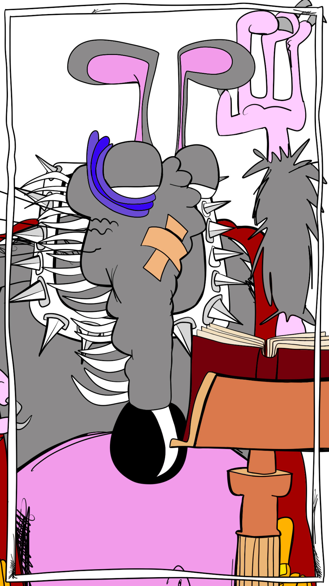 Fingers done copy, authored Carny Island artwork