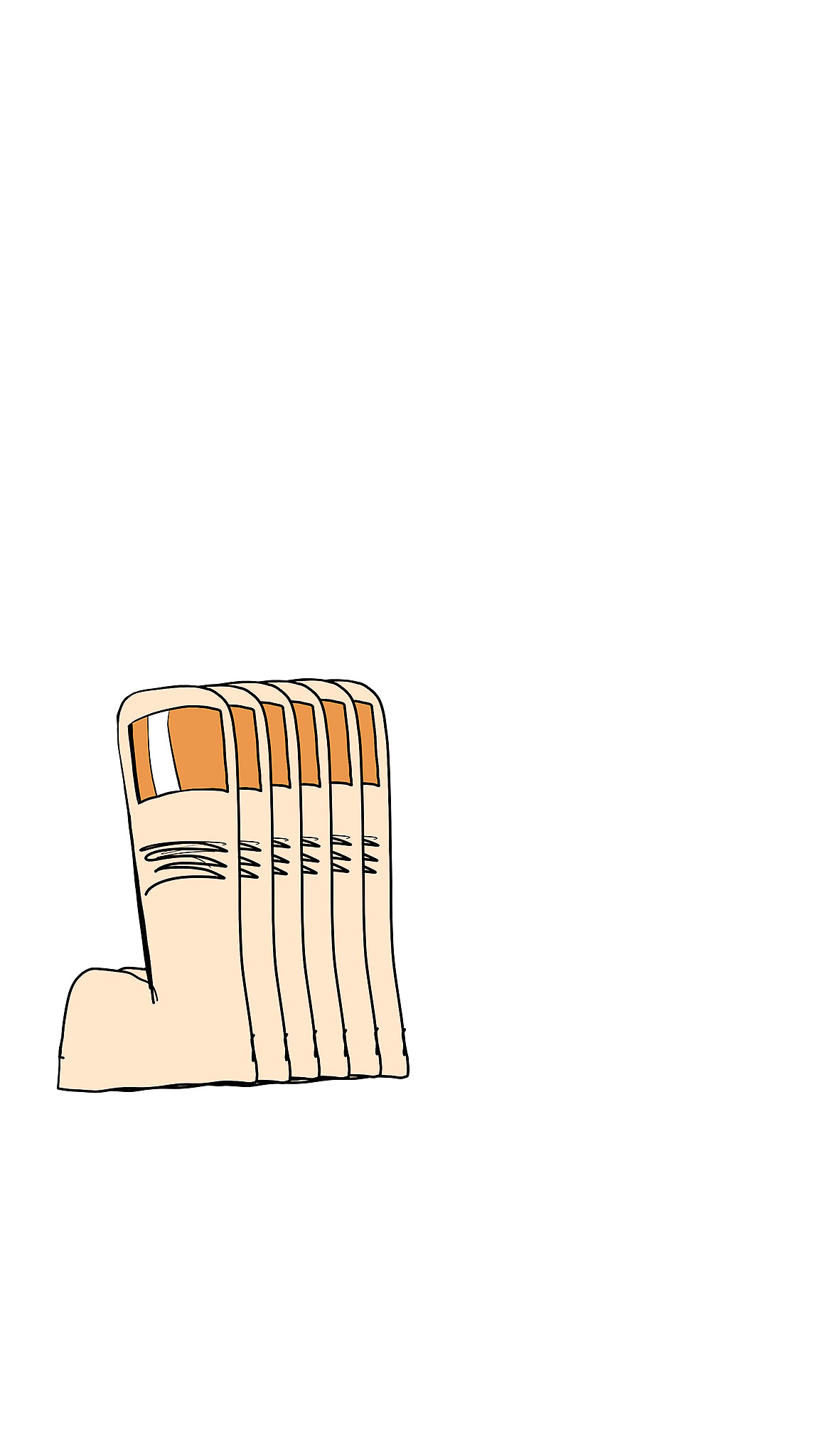 Fingers for gestures, authored Carny Island artwork