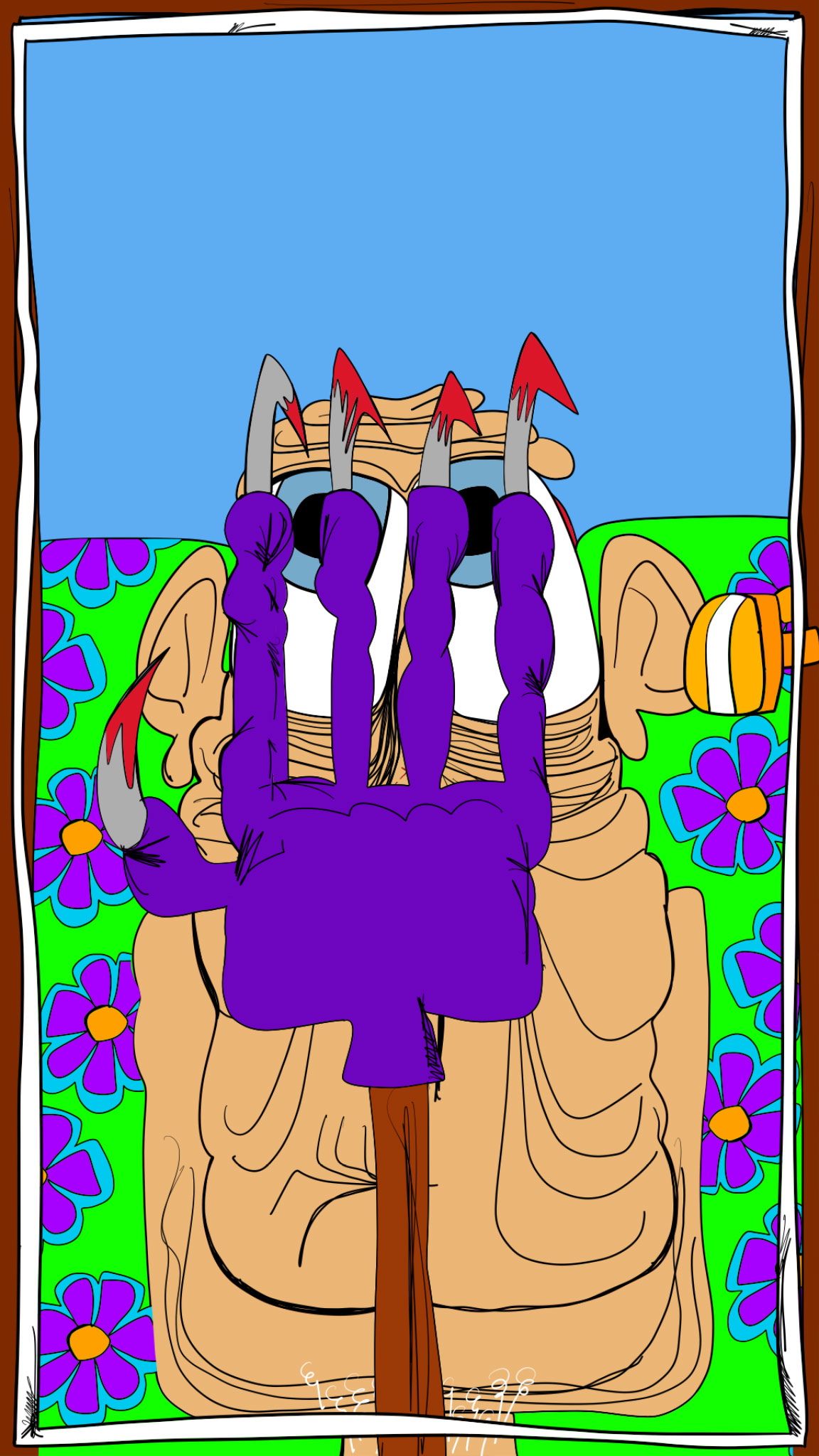 First victim, authored Carny Island artwork