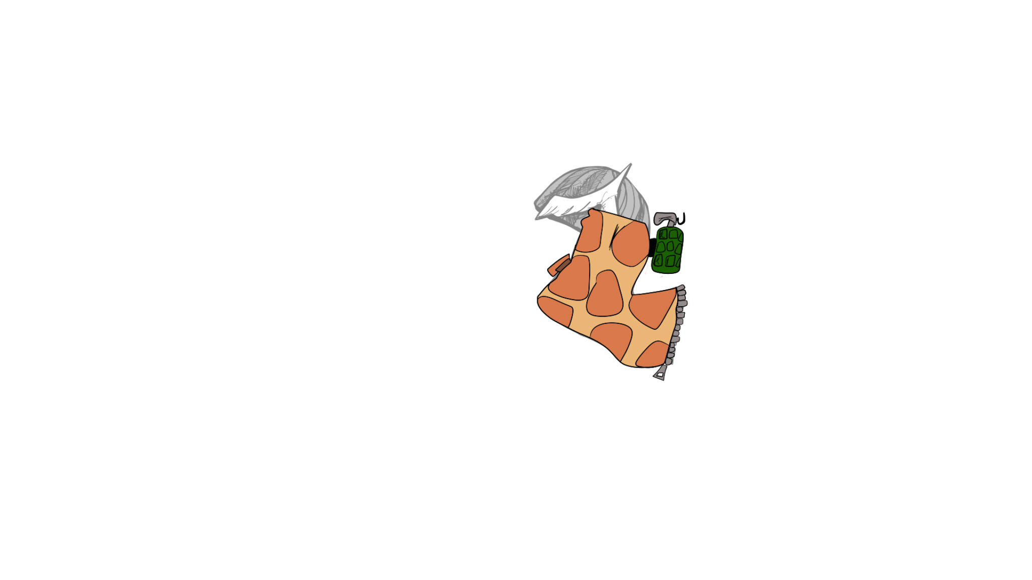 Flak jacket, authored Carny Island artwork