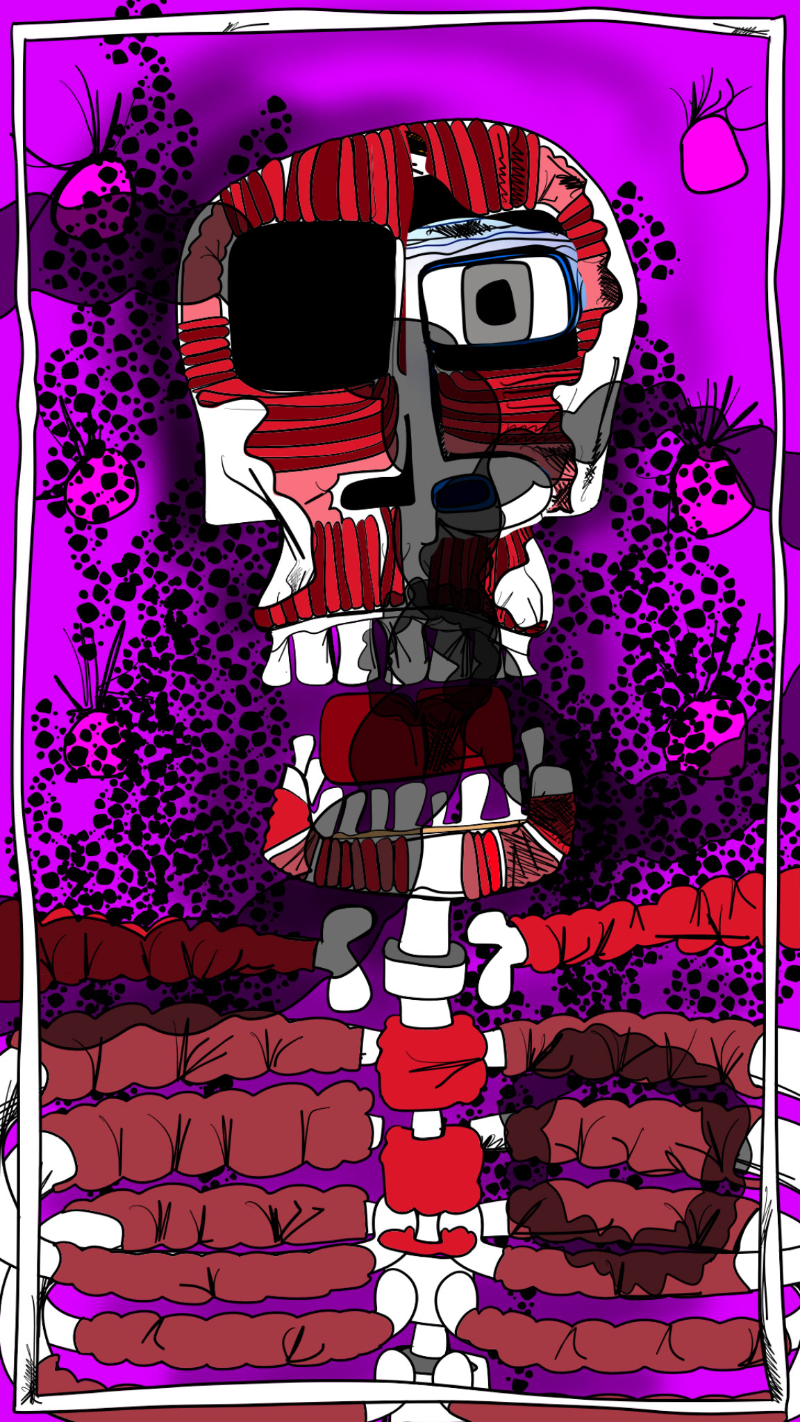 Flames off, authored Carny Island artwork