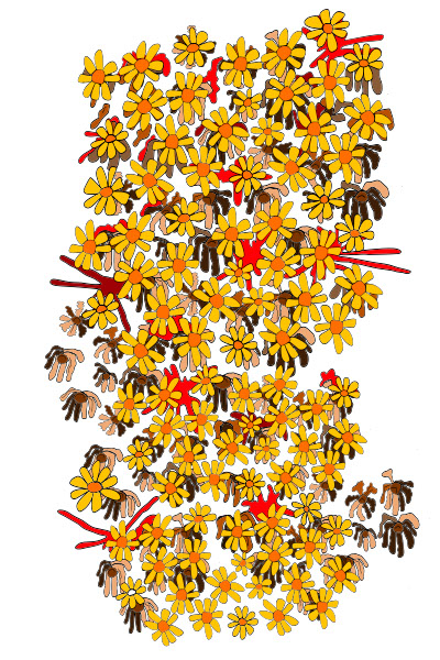 Flowers for grass layer, authored Carny Island artwork