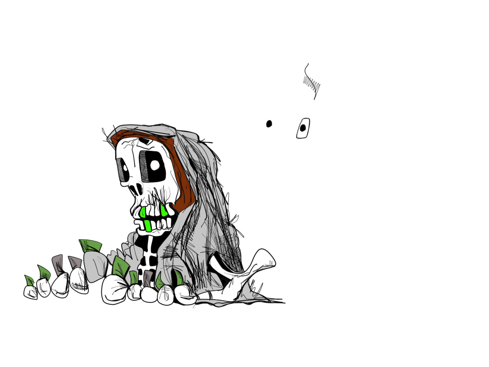 Freddi. Side profile, authored Carny Island artwork