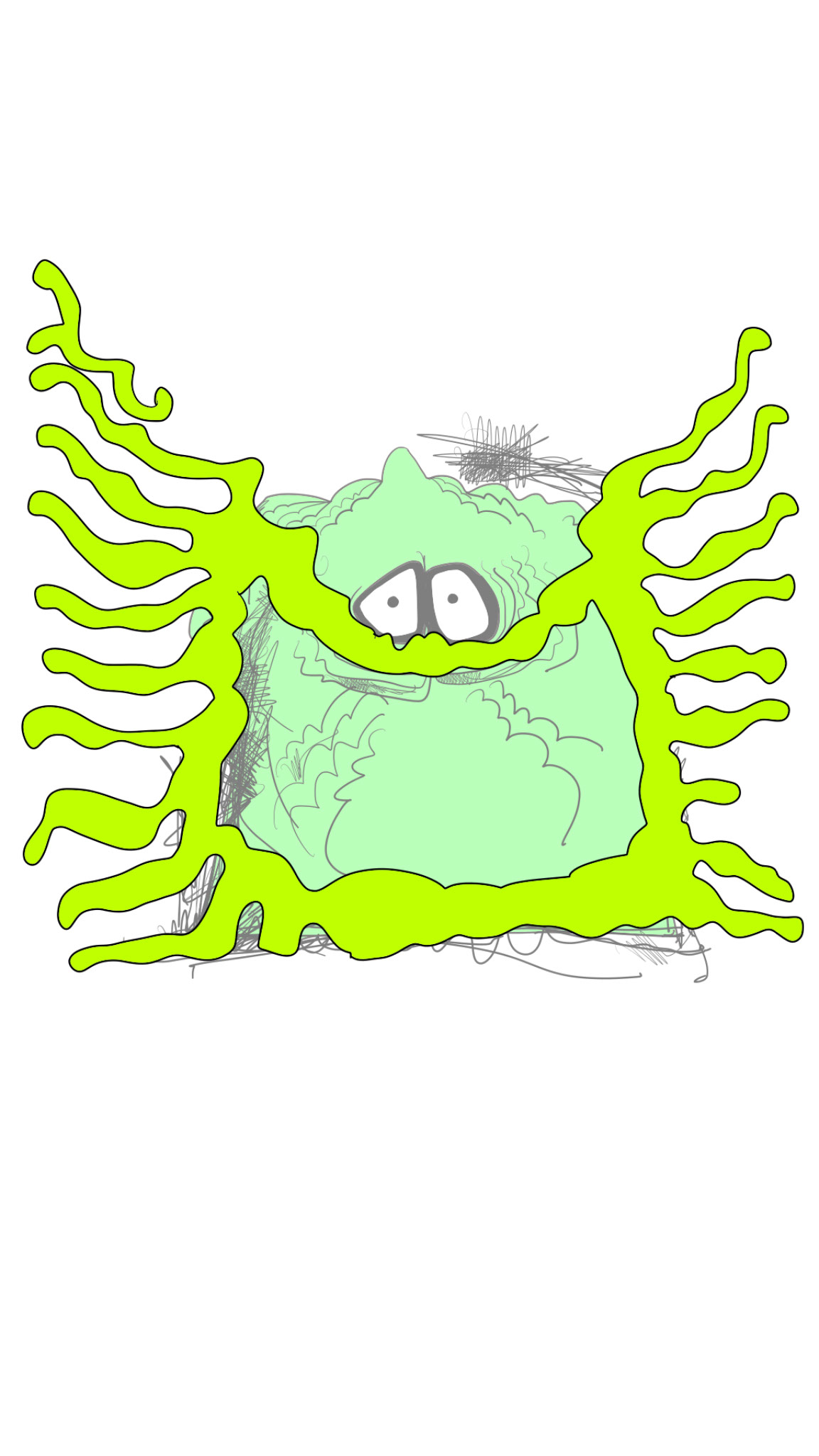 Globule s mouth, authored Carny Island artwork