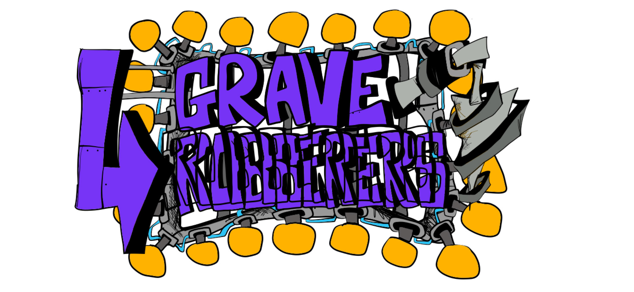 GraveRobber logo, authored Carny Island artwork