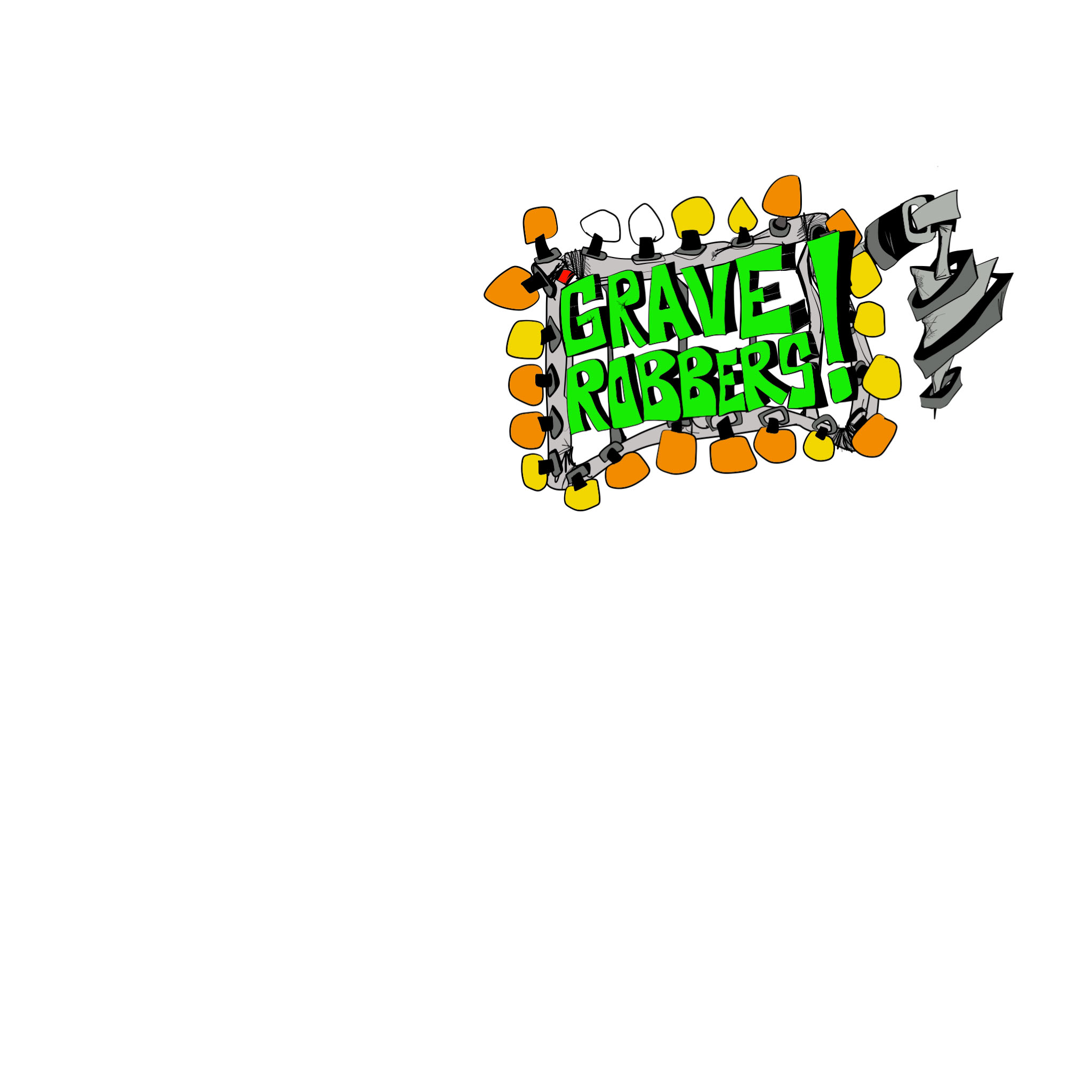 GraveRobbers logo copy, authored Carny Island artwork