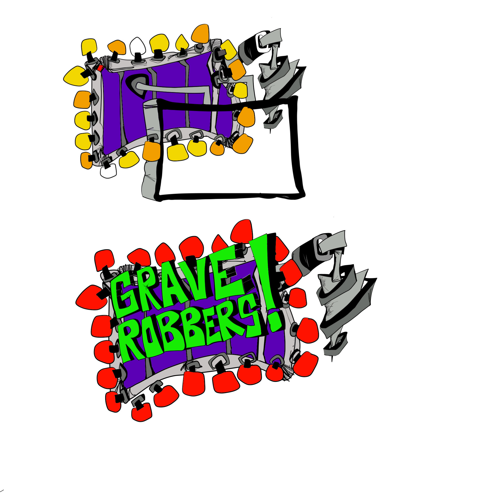 GraveRobbers. Engineering copy, authored Carny Island artwork
