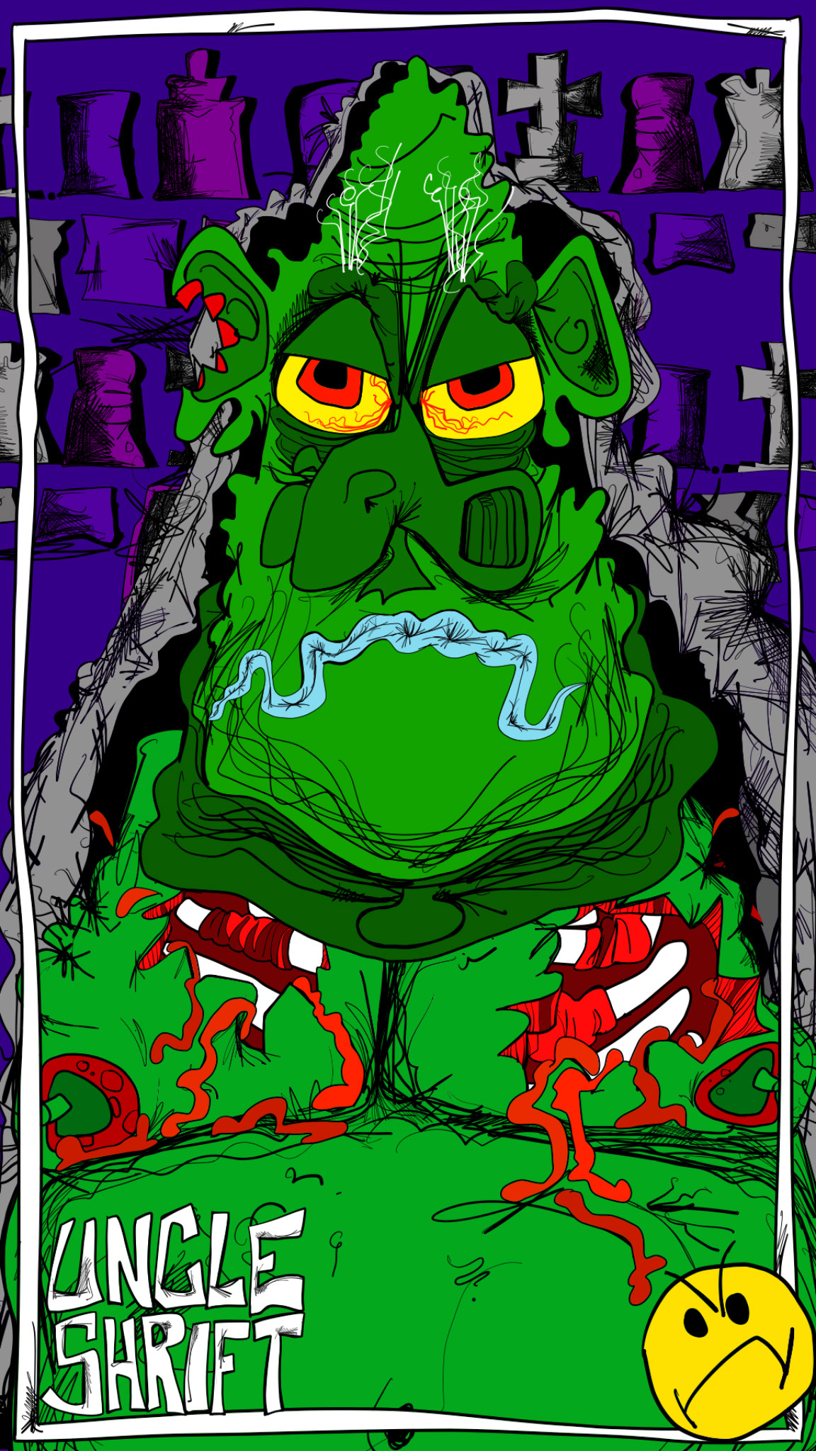 Green Shrifter, authored Carny Island artwork