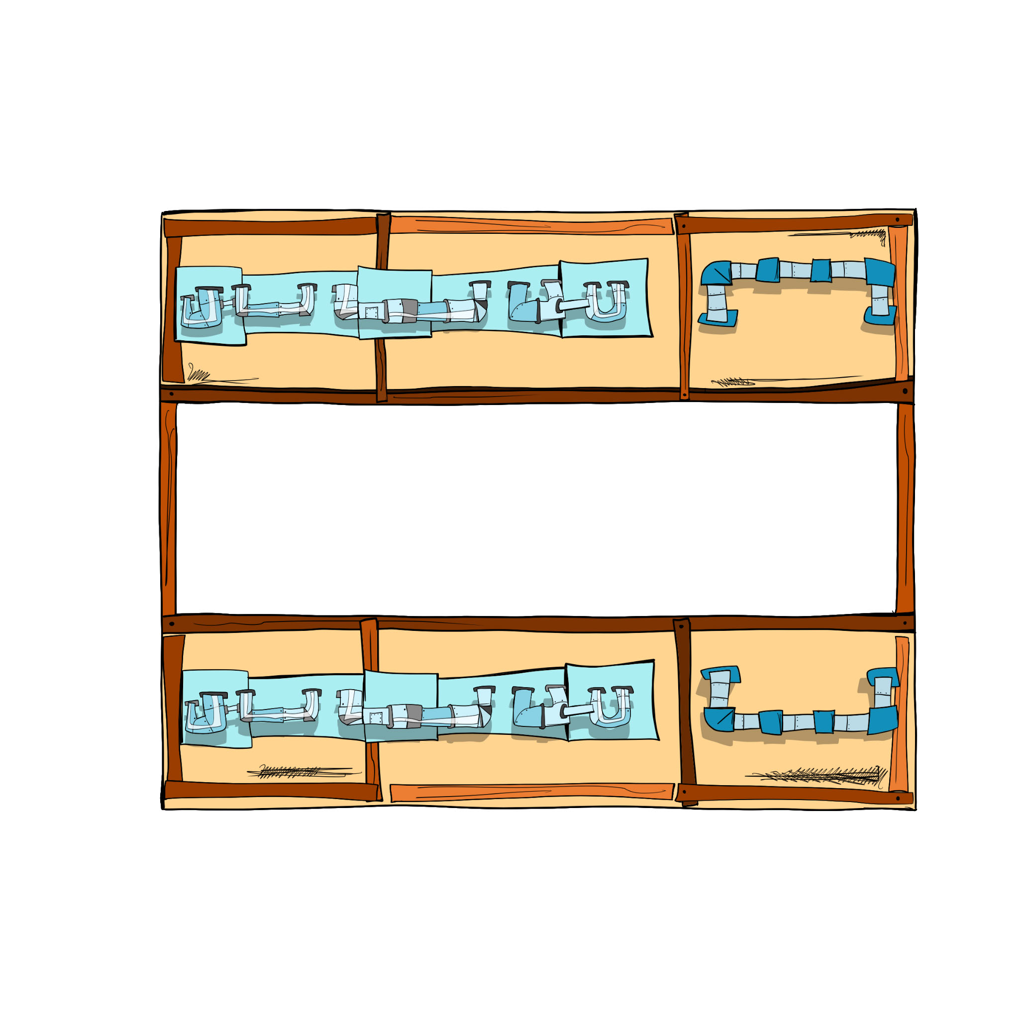 Hump ceiling, authored Carny Island artwork