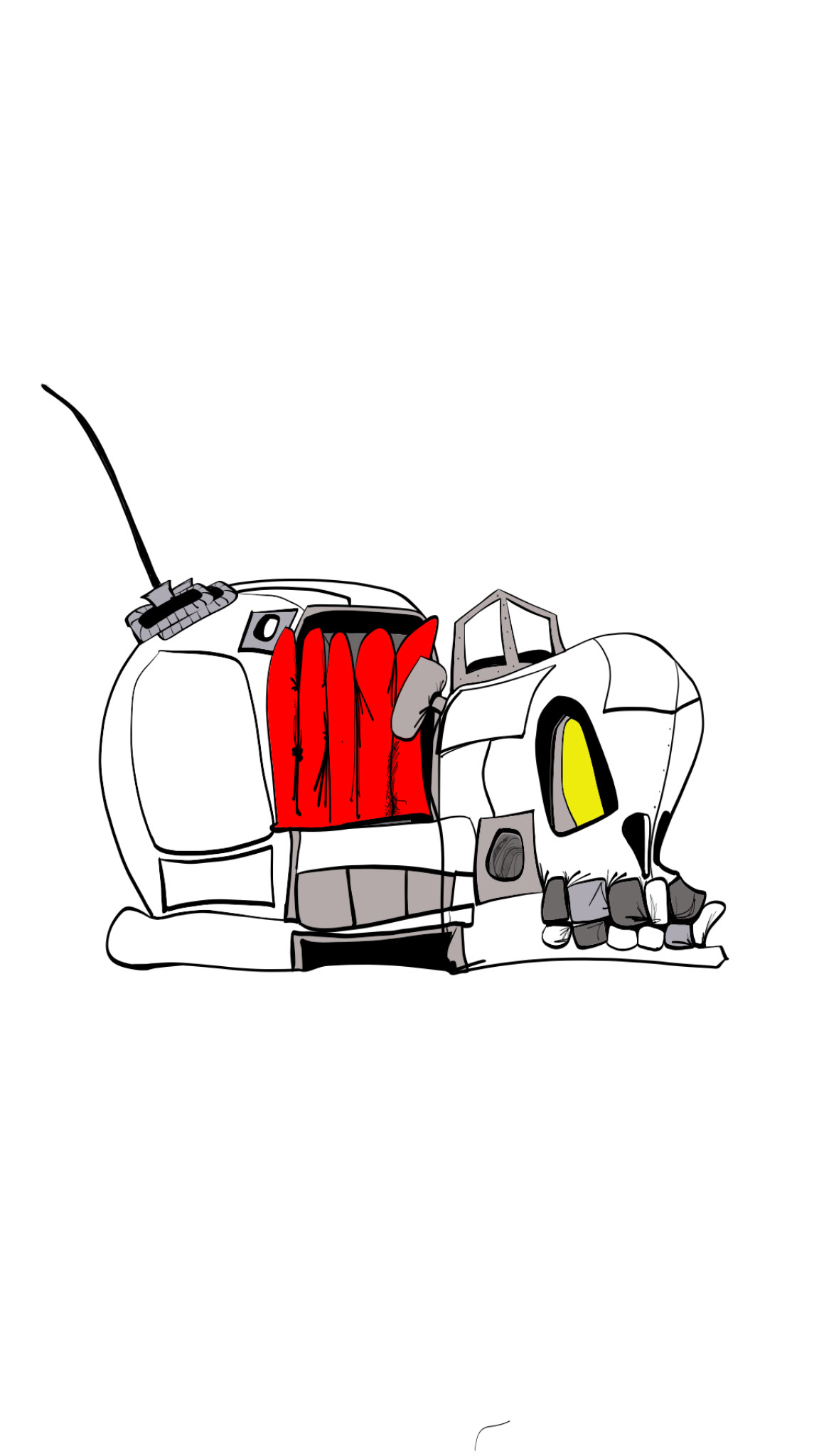 Kart engineering drawing, authored Carny Island artwork