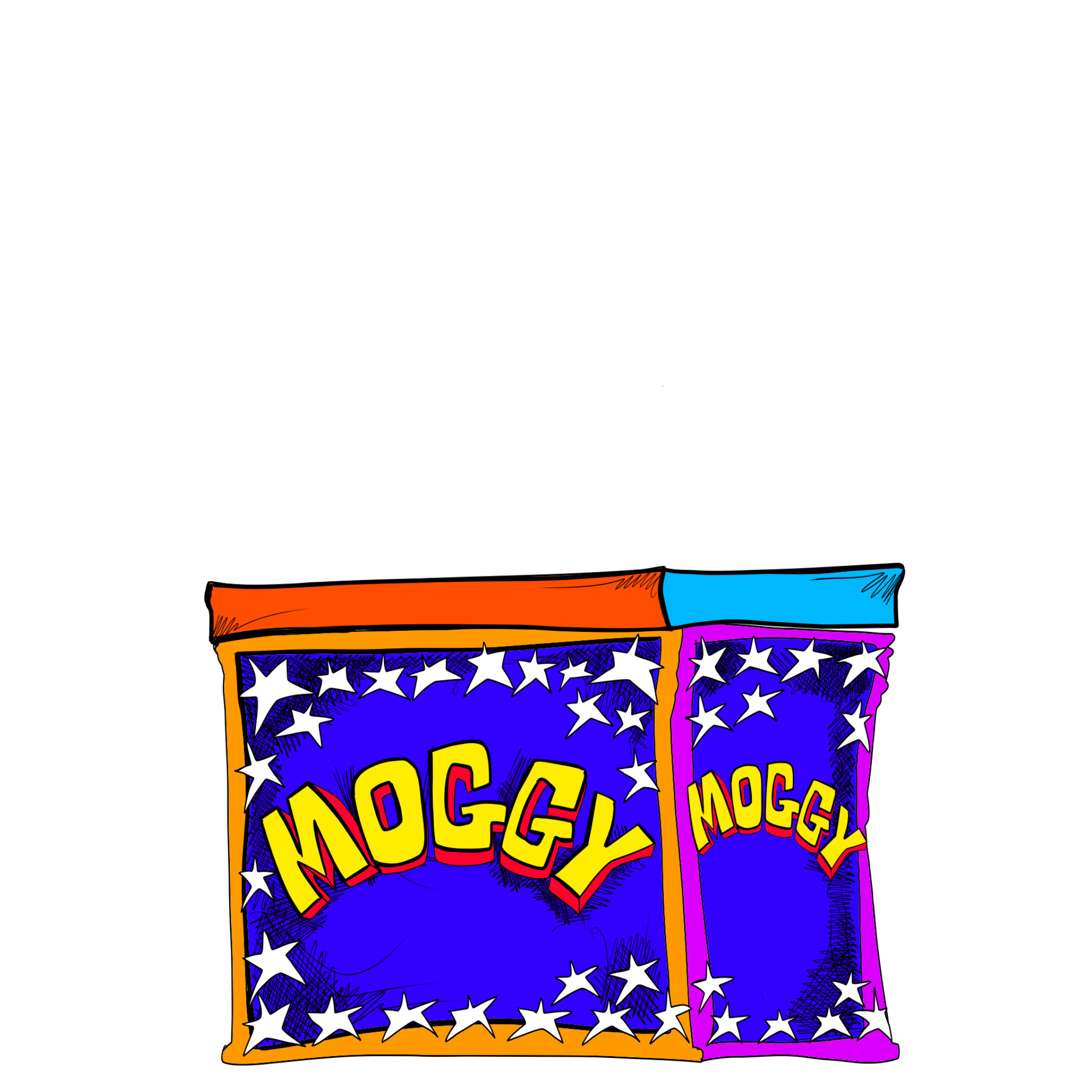 Moggy in the box copy 1, authored Carny Island artwork