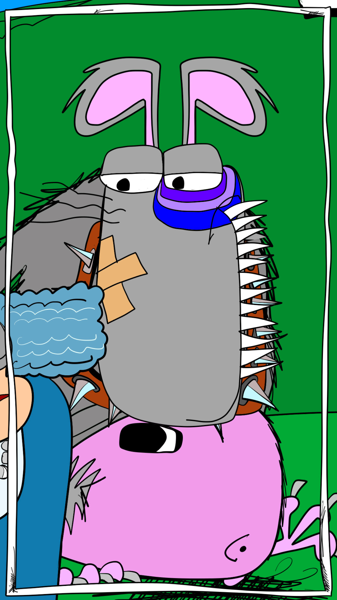 Mongril and mrs vinnie copy, authored Carny Island artwork