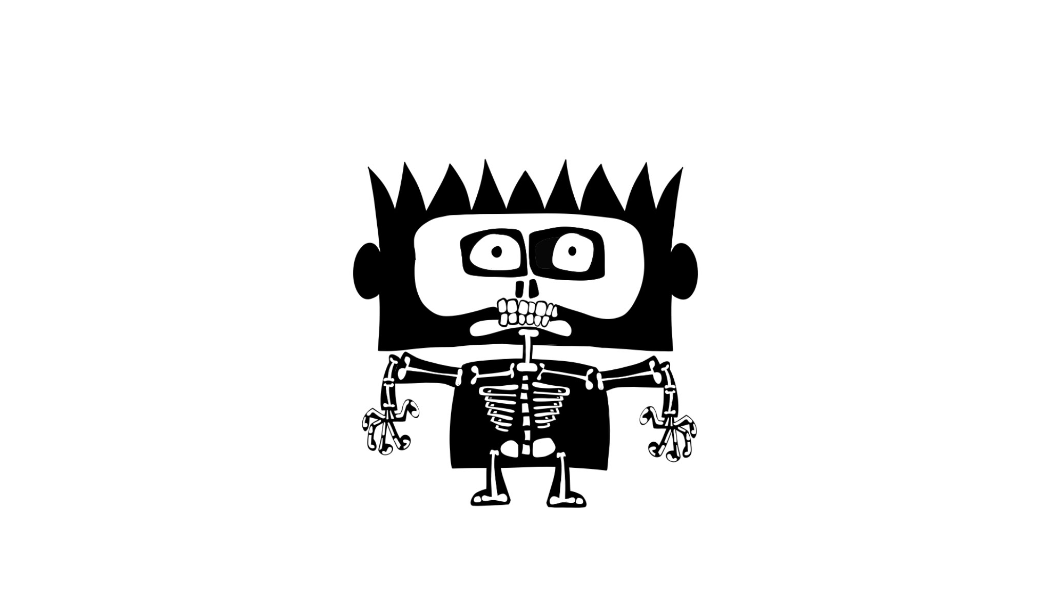 Old villain puppet, authored Carny Island artwork