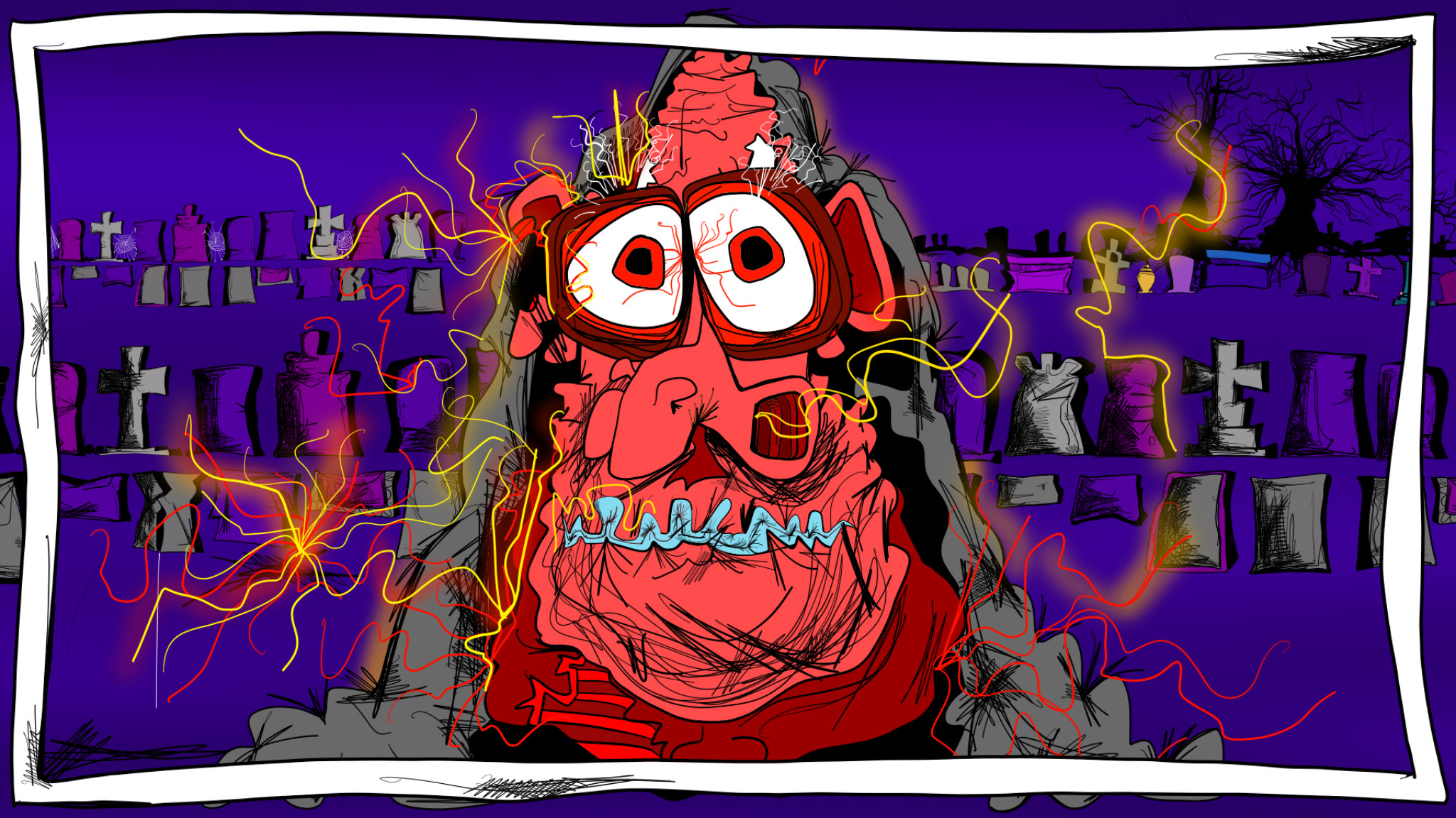 Red Shrifter copy, authored Carny Island artwork
